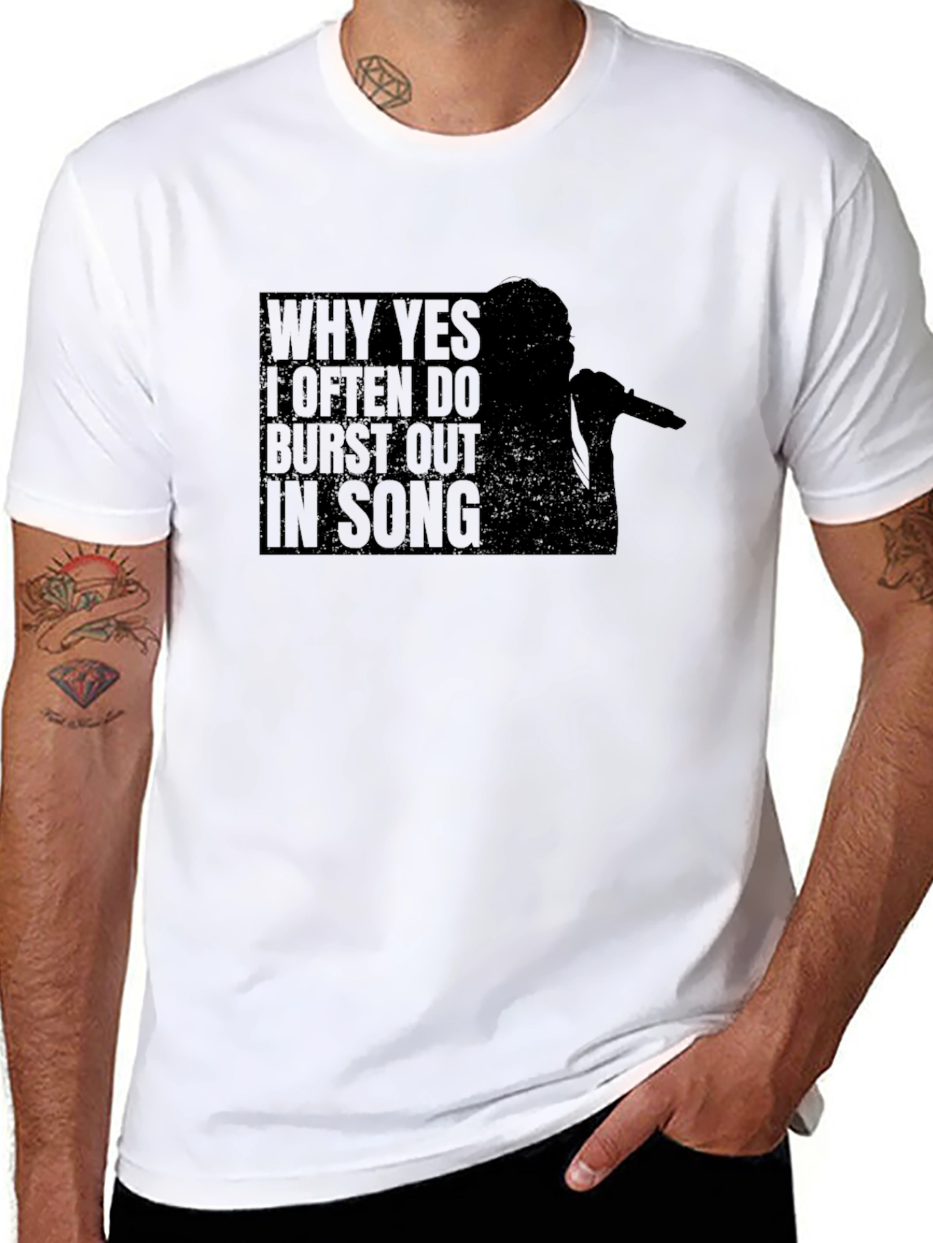Burst Out In Song T-Shirt - Comfy Cotton Tee