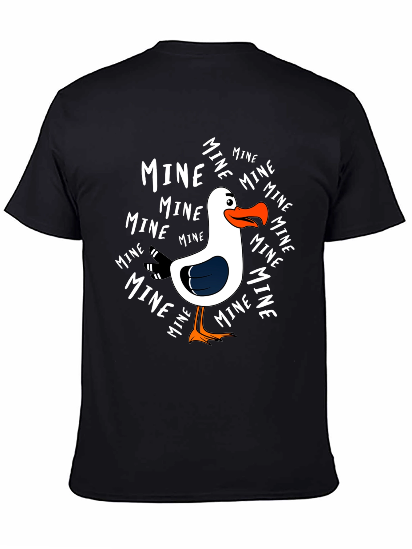 Funny Seagull MINE Graphic T-Shirt