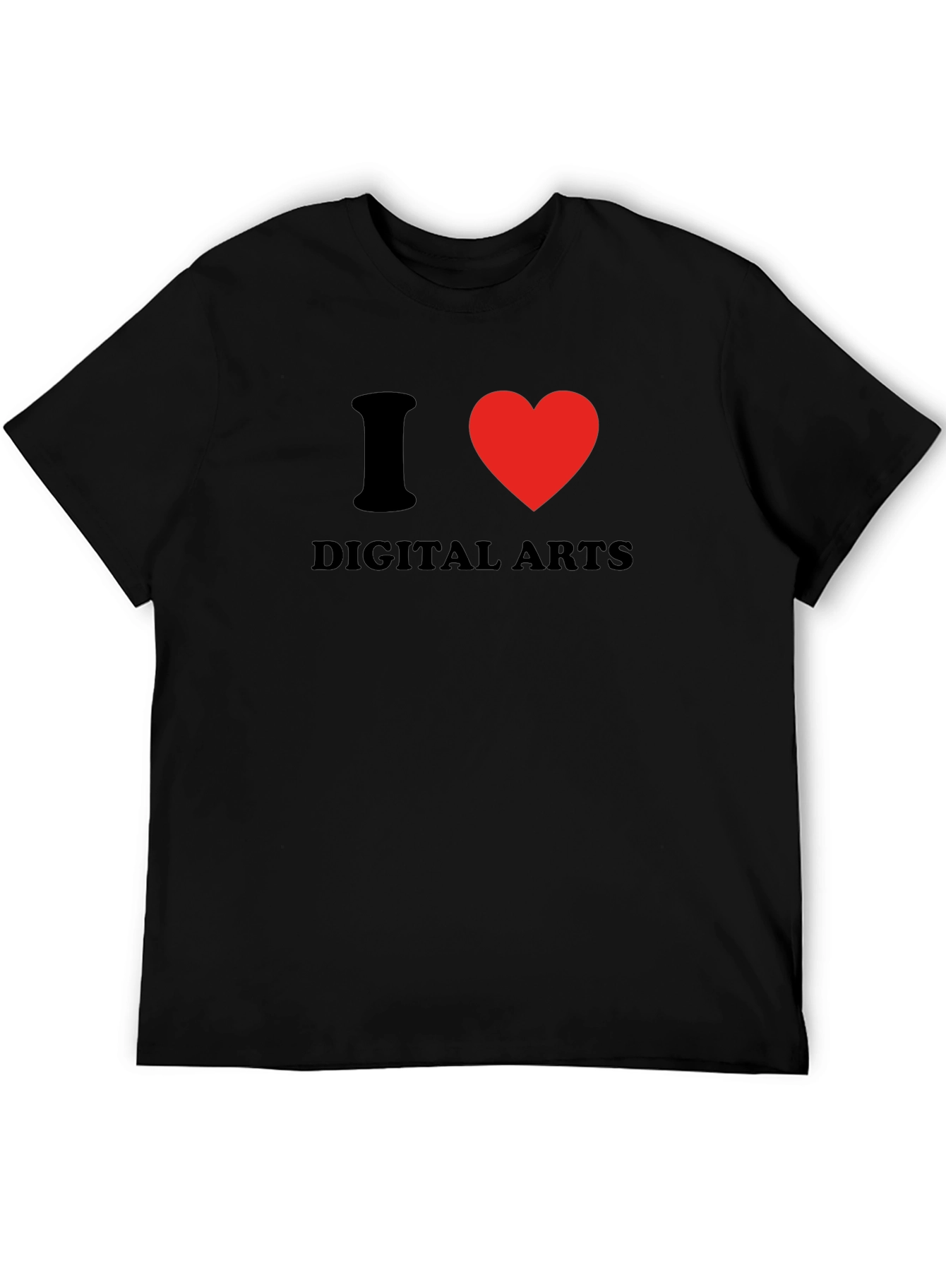 I Heart Digital Arts Black T-Shirt
