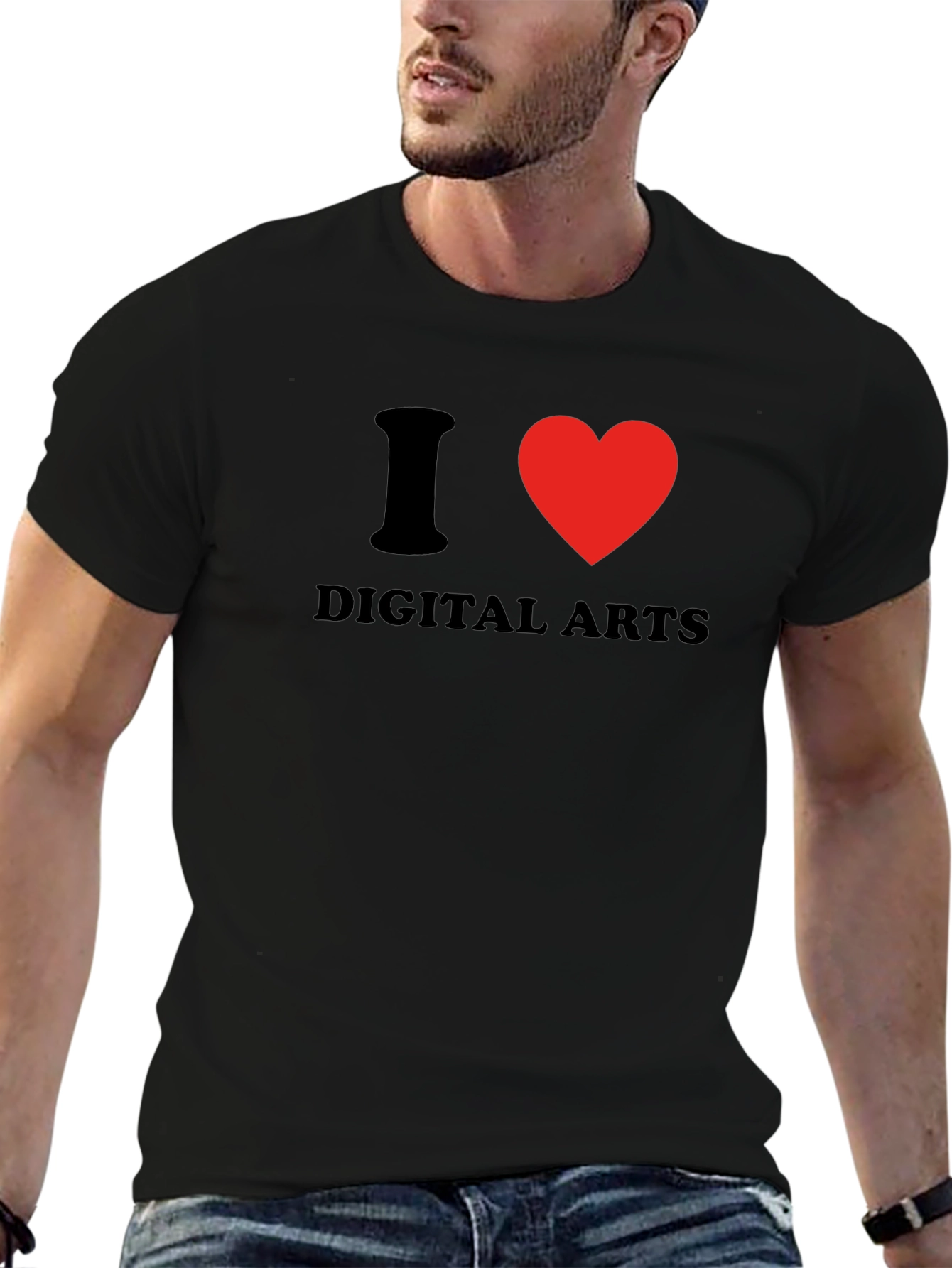 I Heart Digital Arts Black T-Shirt