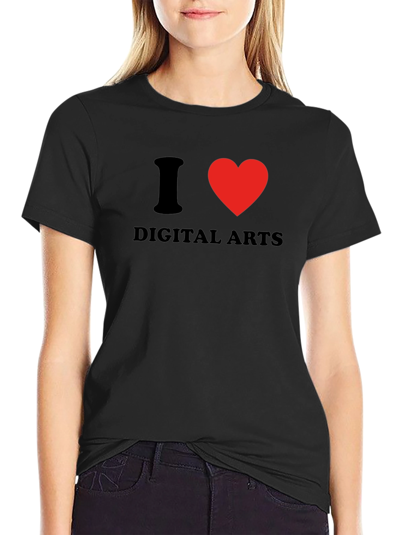 I Heart Digital Arts Black T-Shirt