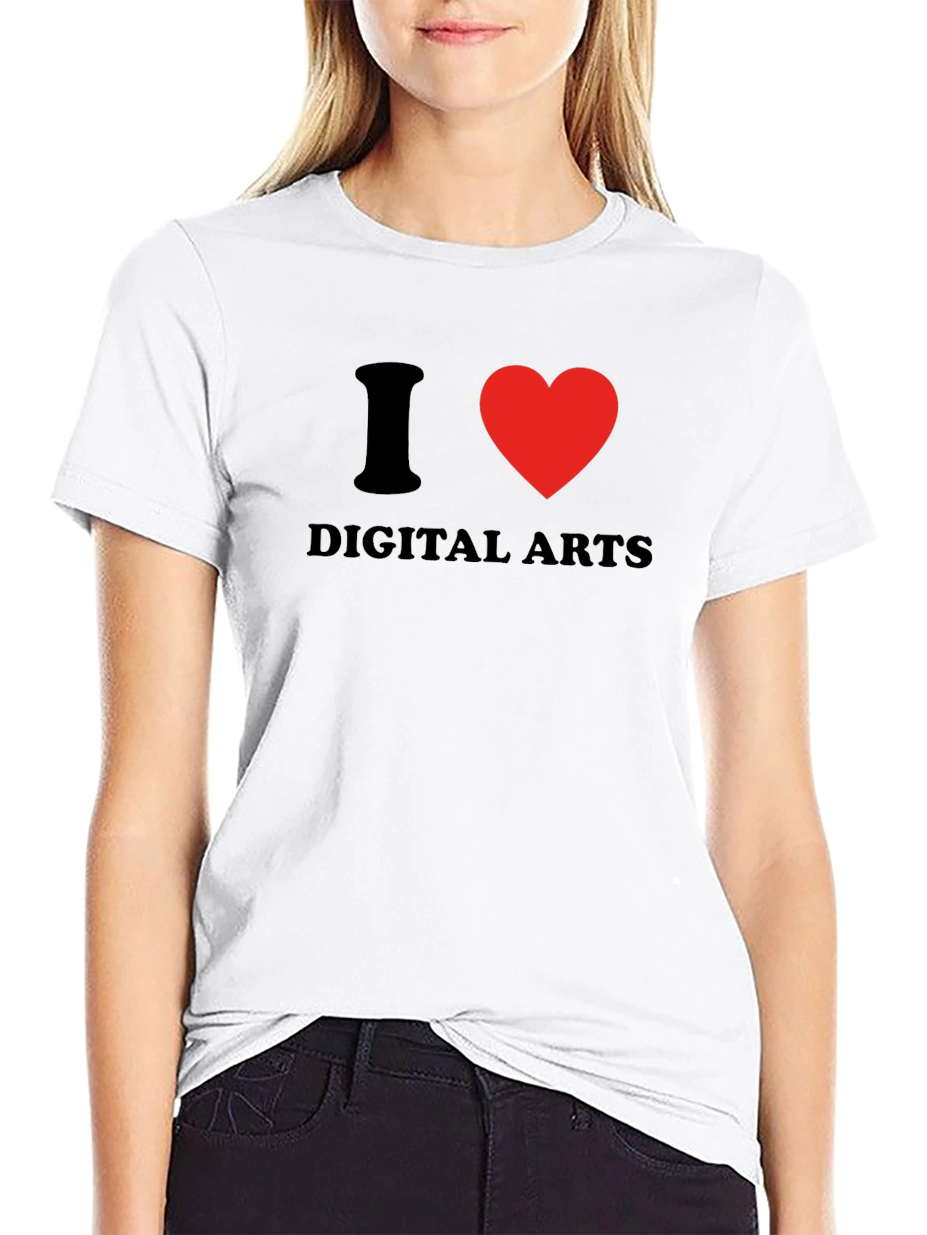 I Heart Digital Arts Black T-Shirt