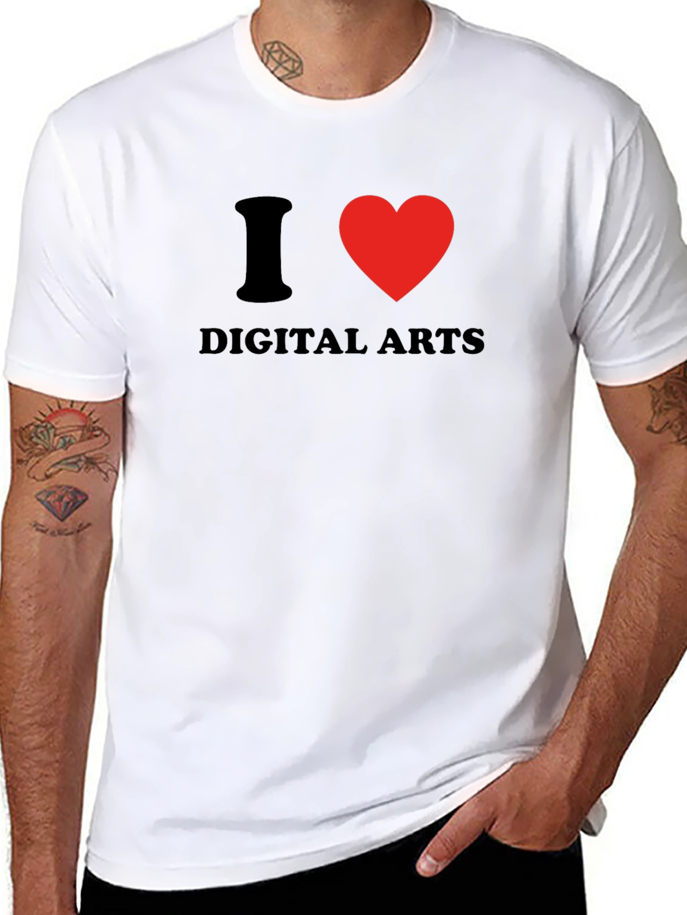 I Heart Digital Arts Black T-Shirt