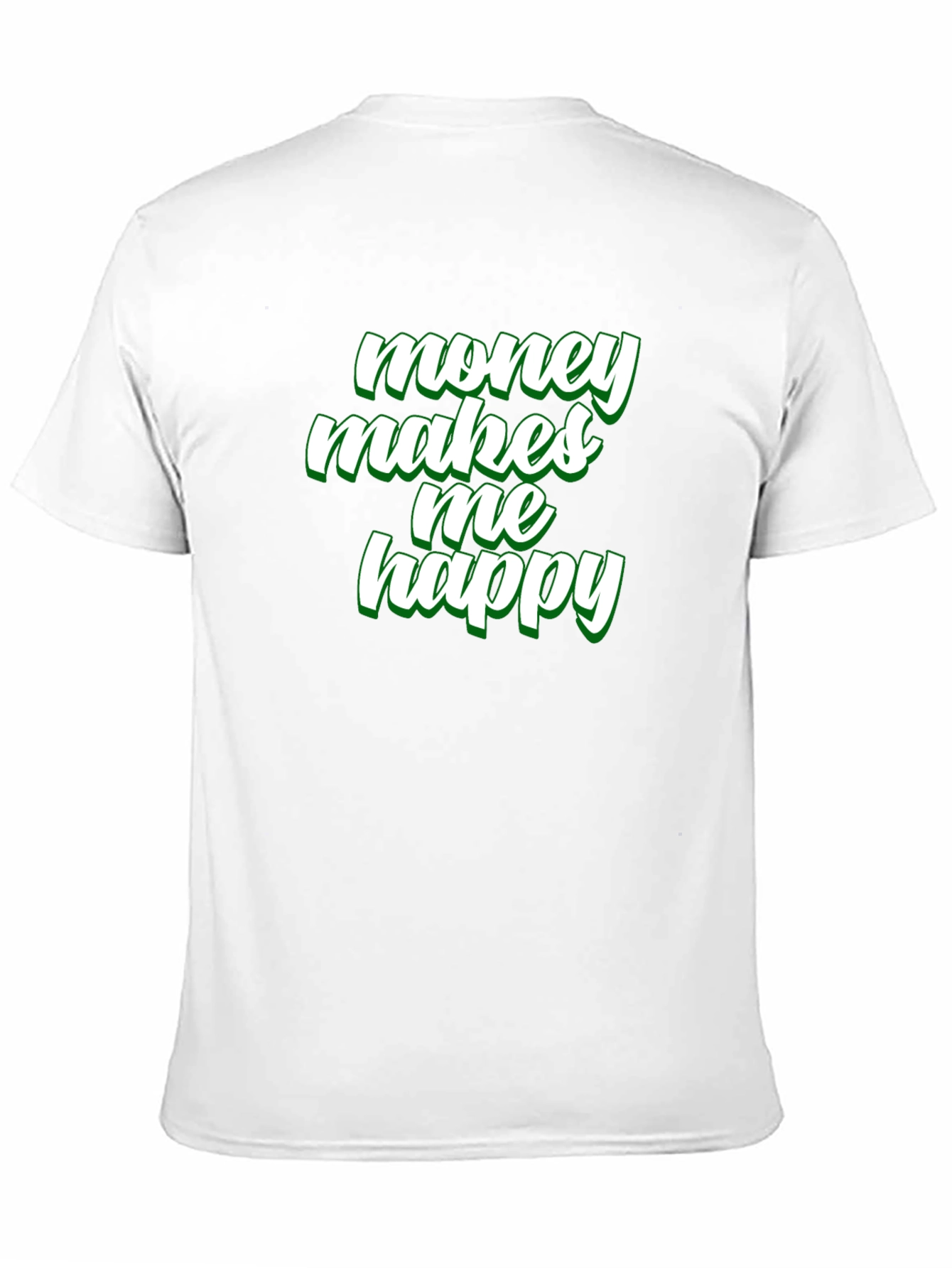 Money Makes Me Happy Graphic Tee - Black