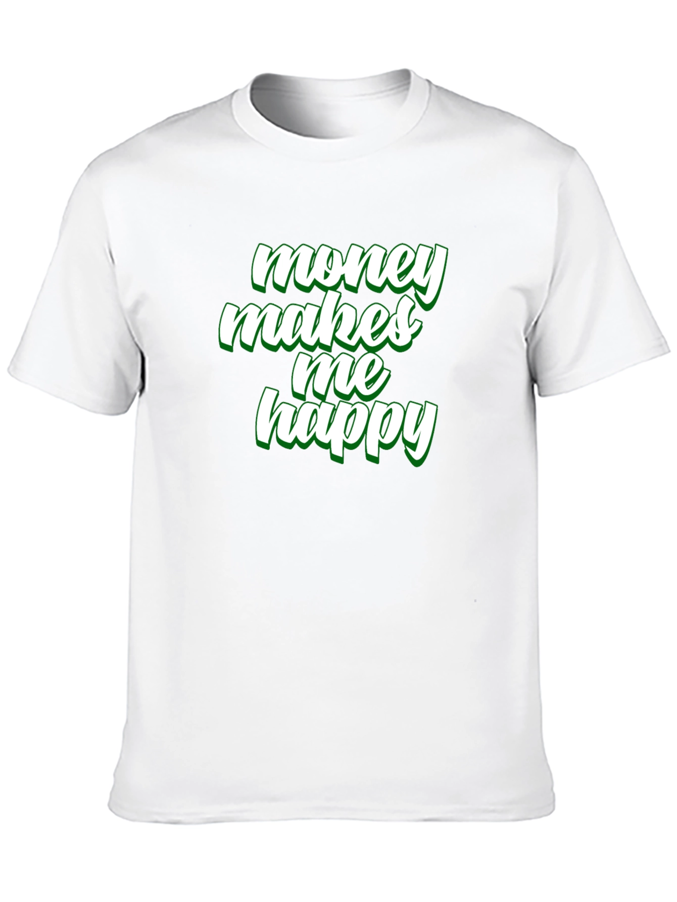 Money Makes Me Happy Graphic Tee - Black