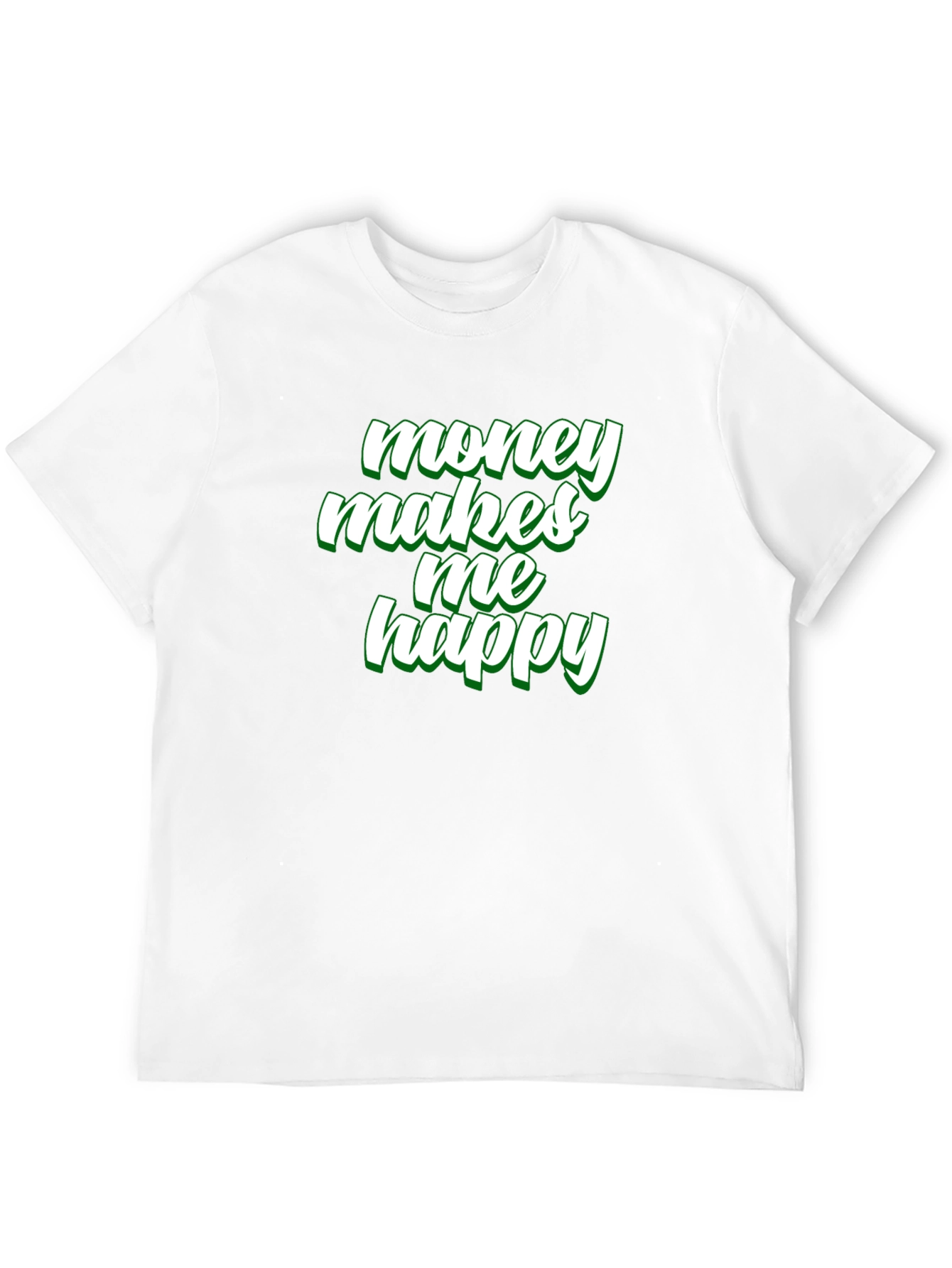 Money Makes Me Happy Graphic Tee - Black
