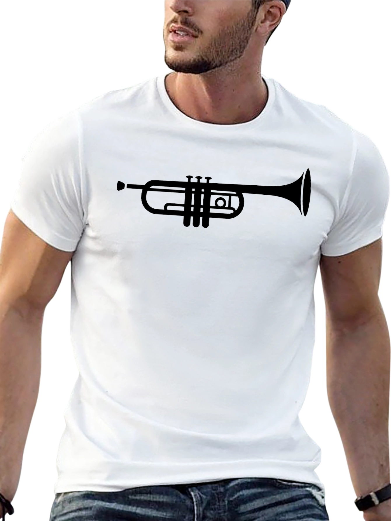 Trumpet Graphic Tee - Classic Music Lover T-Shirt