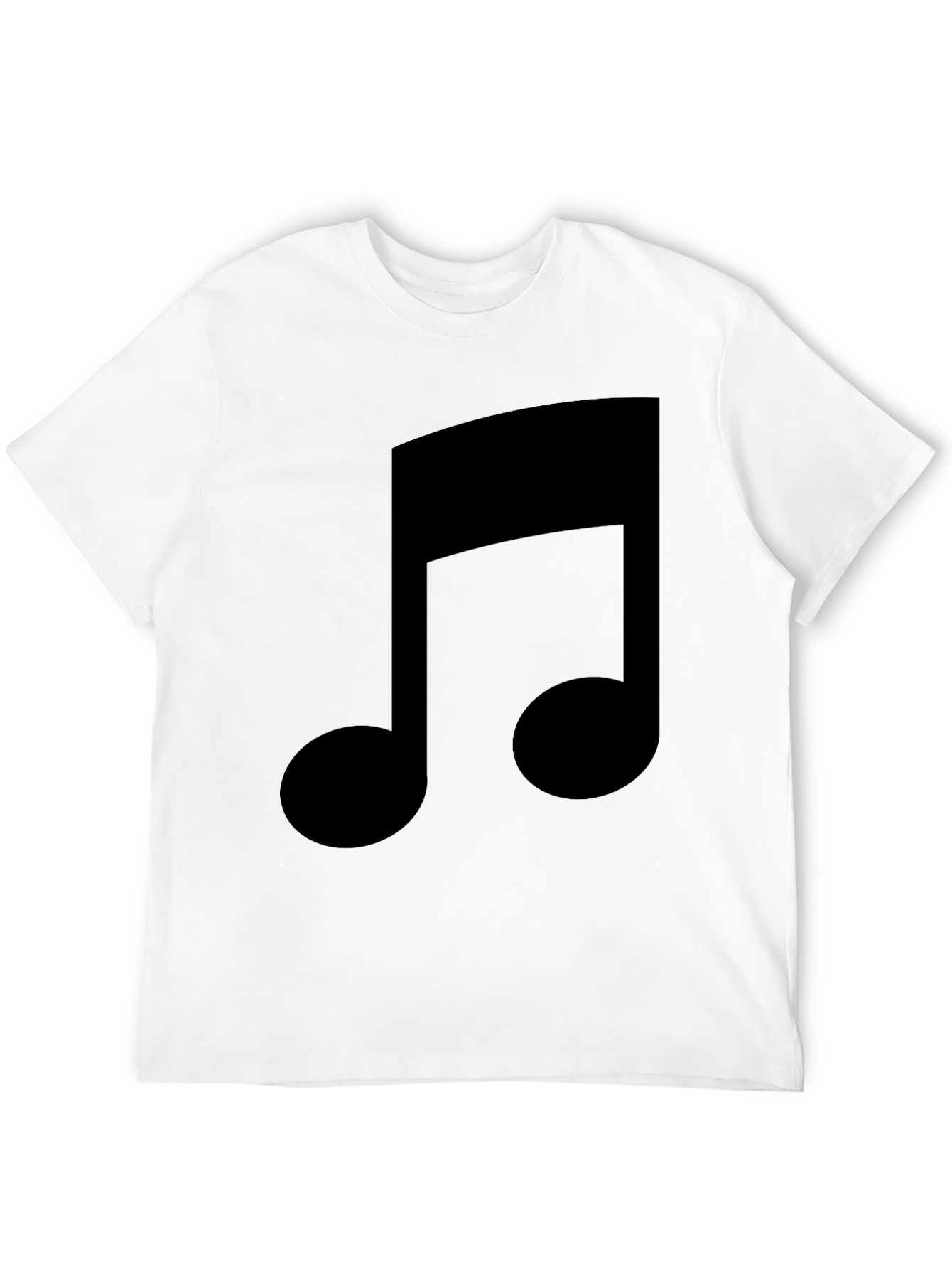 Music Note Graphic Tee - Stylish Black T-Shirt