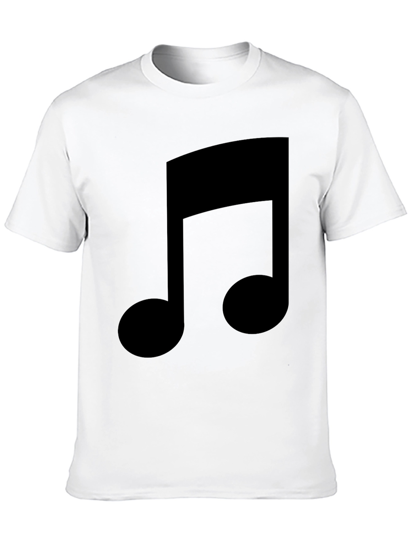 Music Note Graphic Tee - Stylish Black T-Shirt