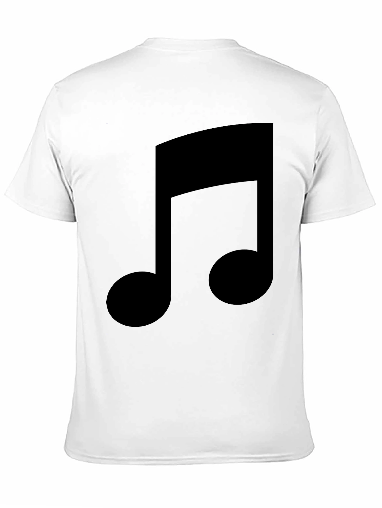 Music Note Graphic Tee - Stylish Black T-Shirt