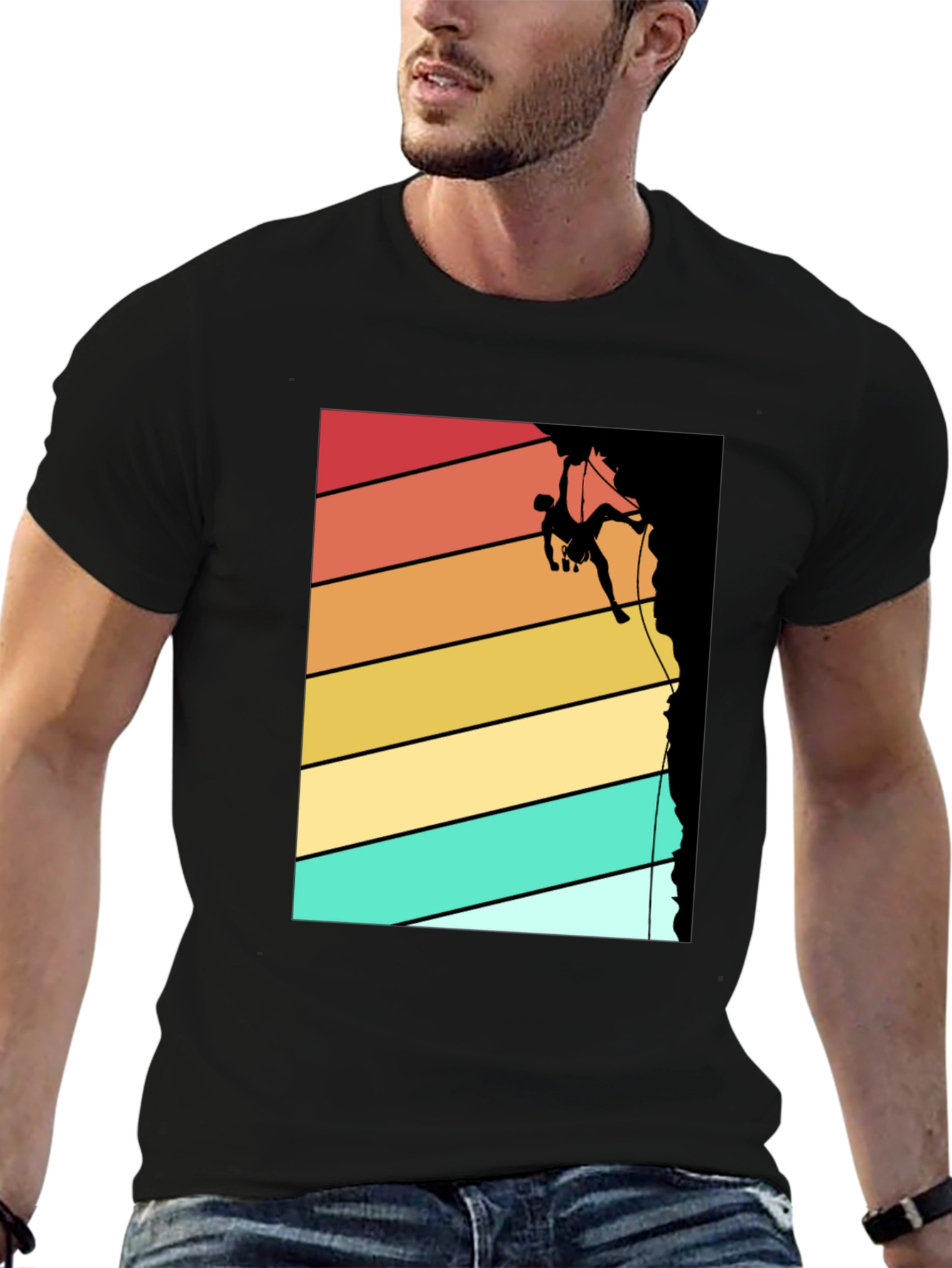 Retro Climbing Graphic Tee - Adventure Ready