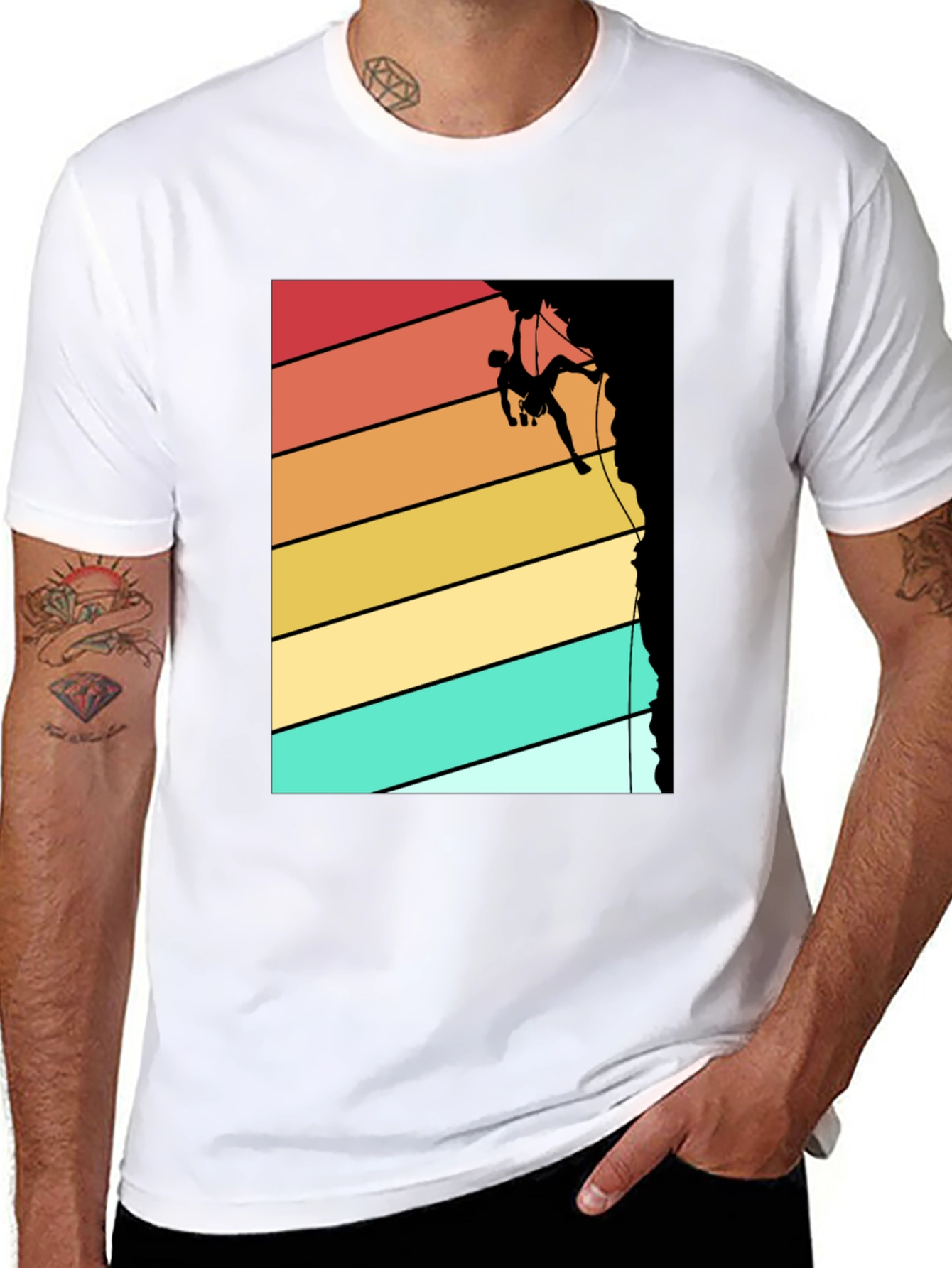 Retro Climbing Graphic Tee - Adventure Ready