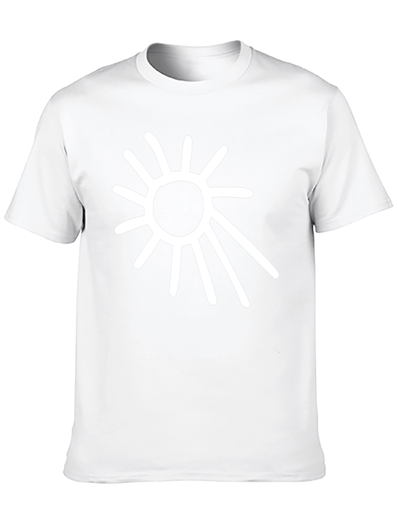 Abstract Sun Graphic Tee - Black
