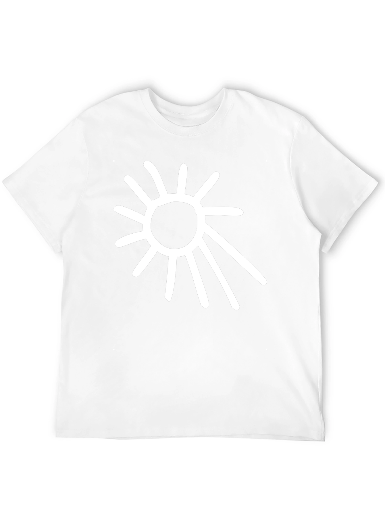 Abstract Sun Graphic Tee - Black