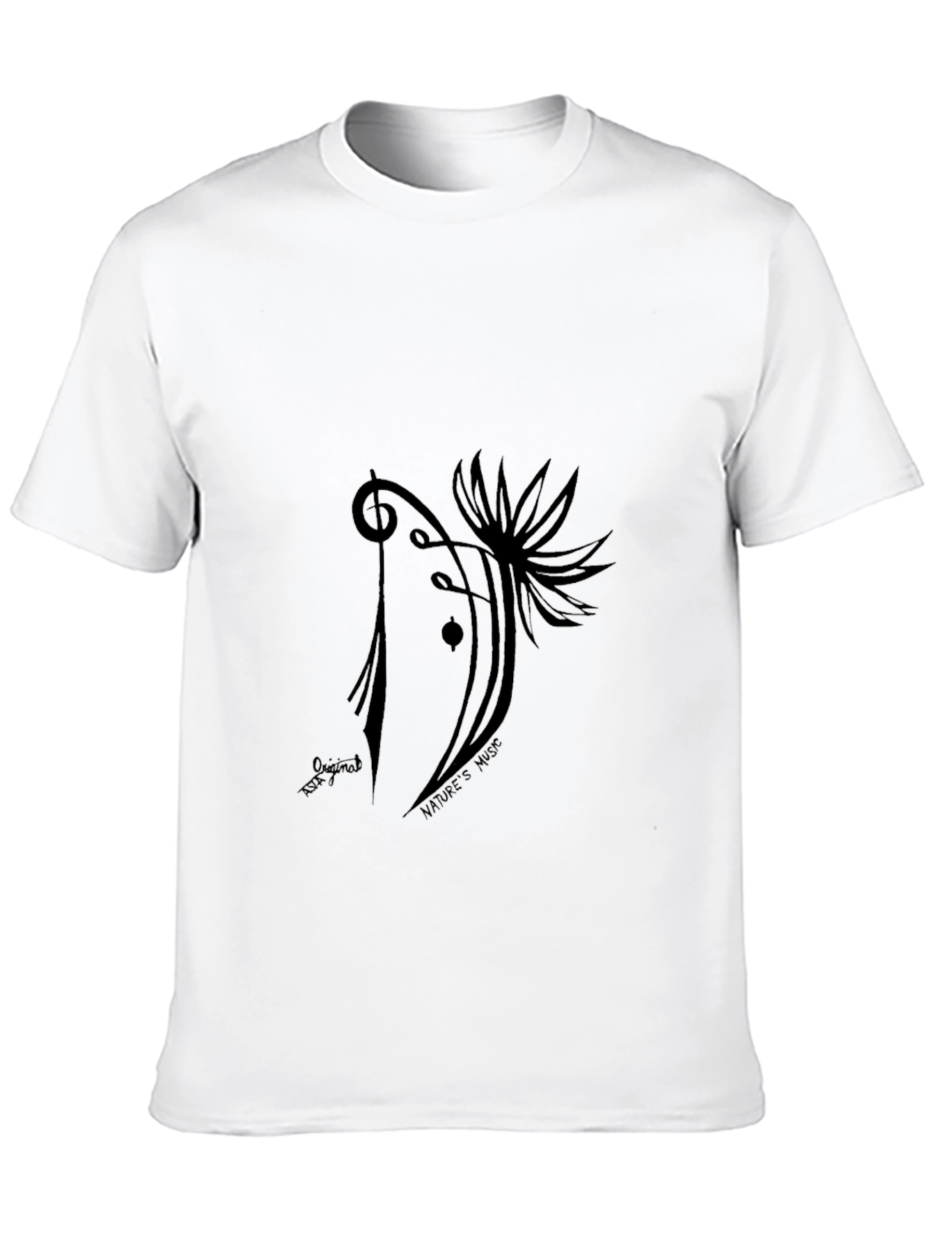 Natures Music Graphic Tee - Black Cotton Blend
