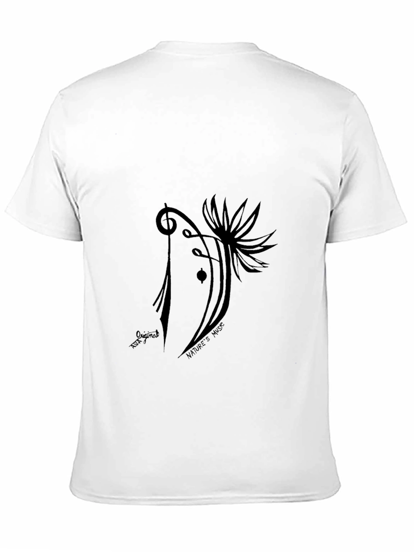 Natures Music Graphic Tee - Black Cotton Blend