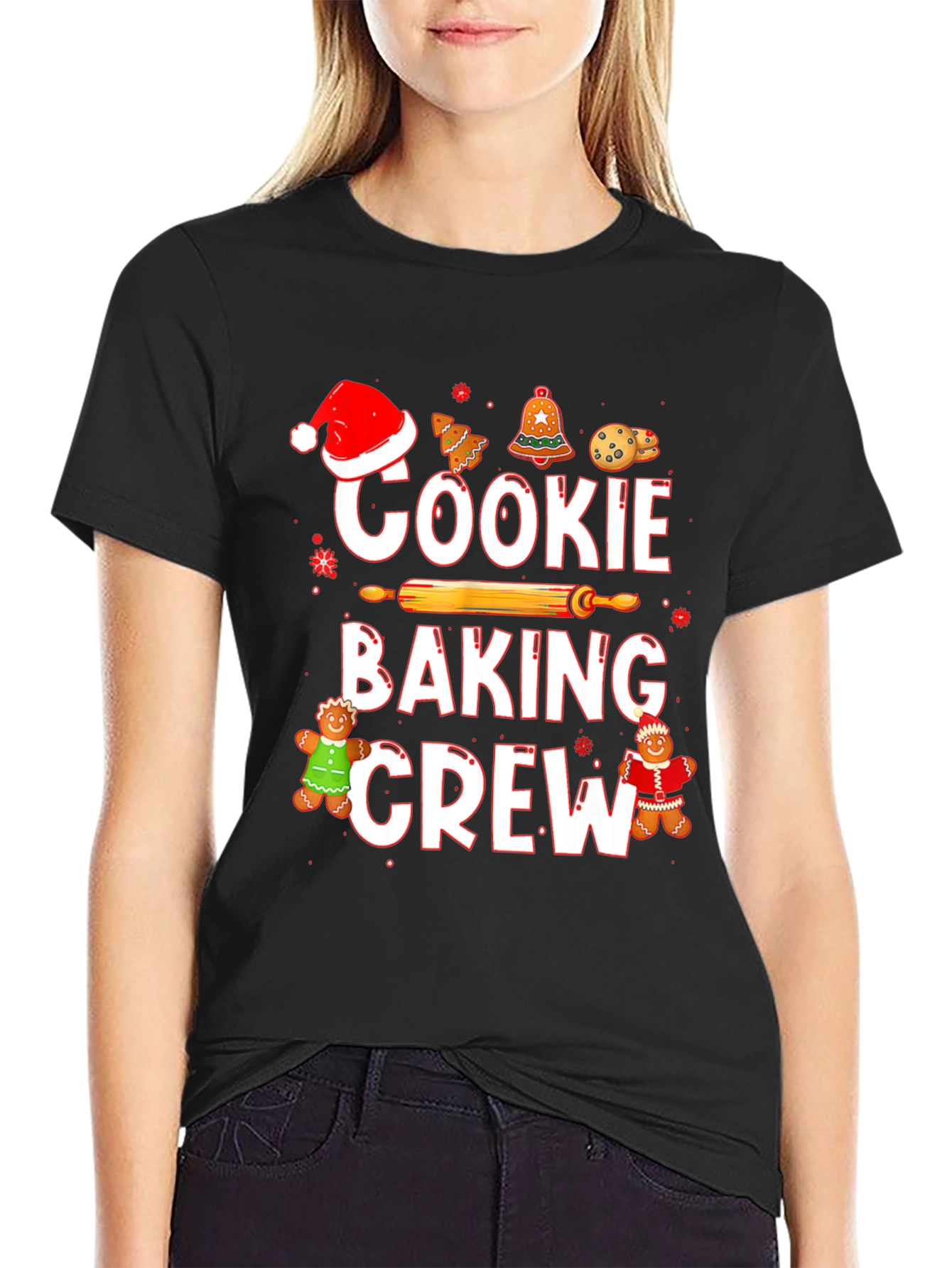 Cookie Baking Crew Christmas T-Shirt