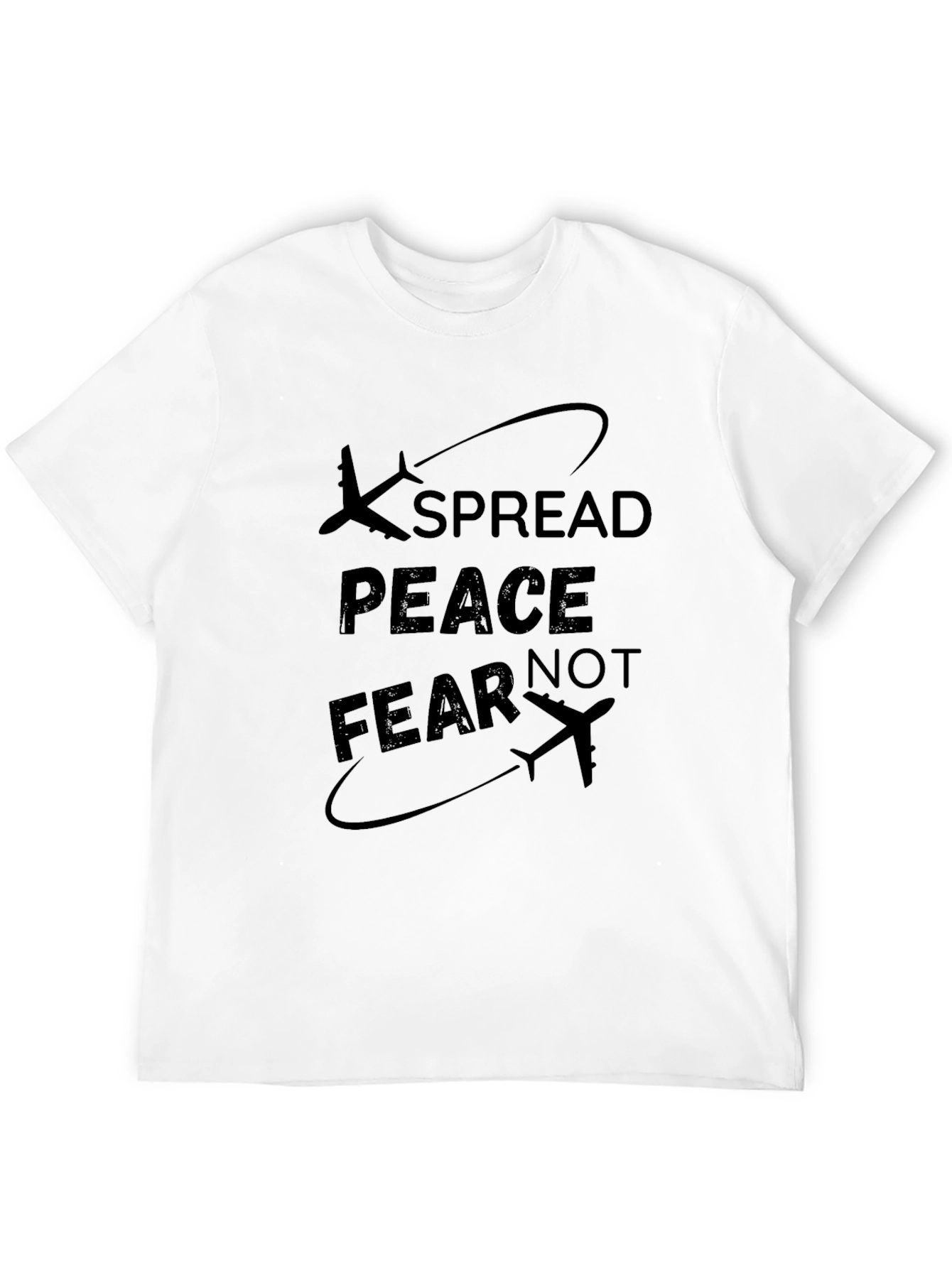 Spread Peace T-Shirt - Airplane Design
