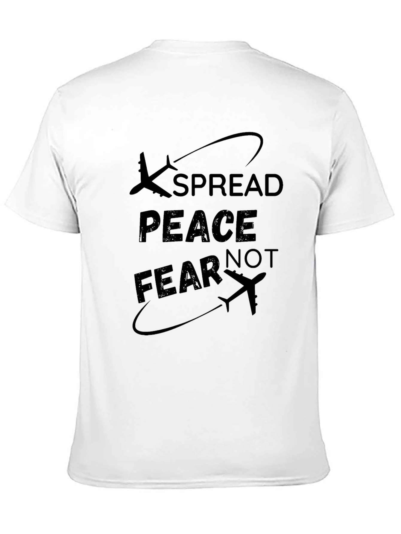Spread Peace T-Shirt - Airplane Design