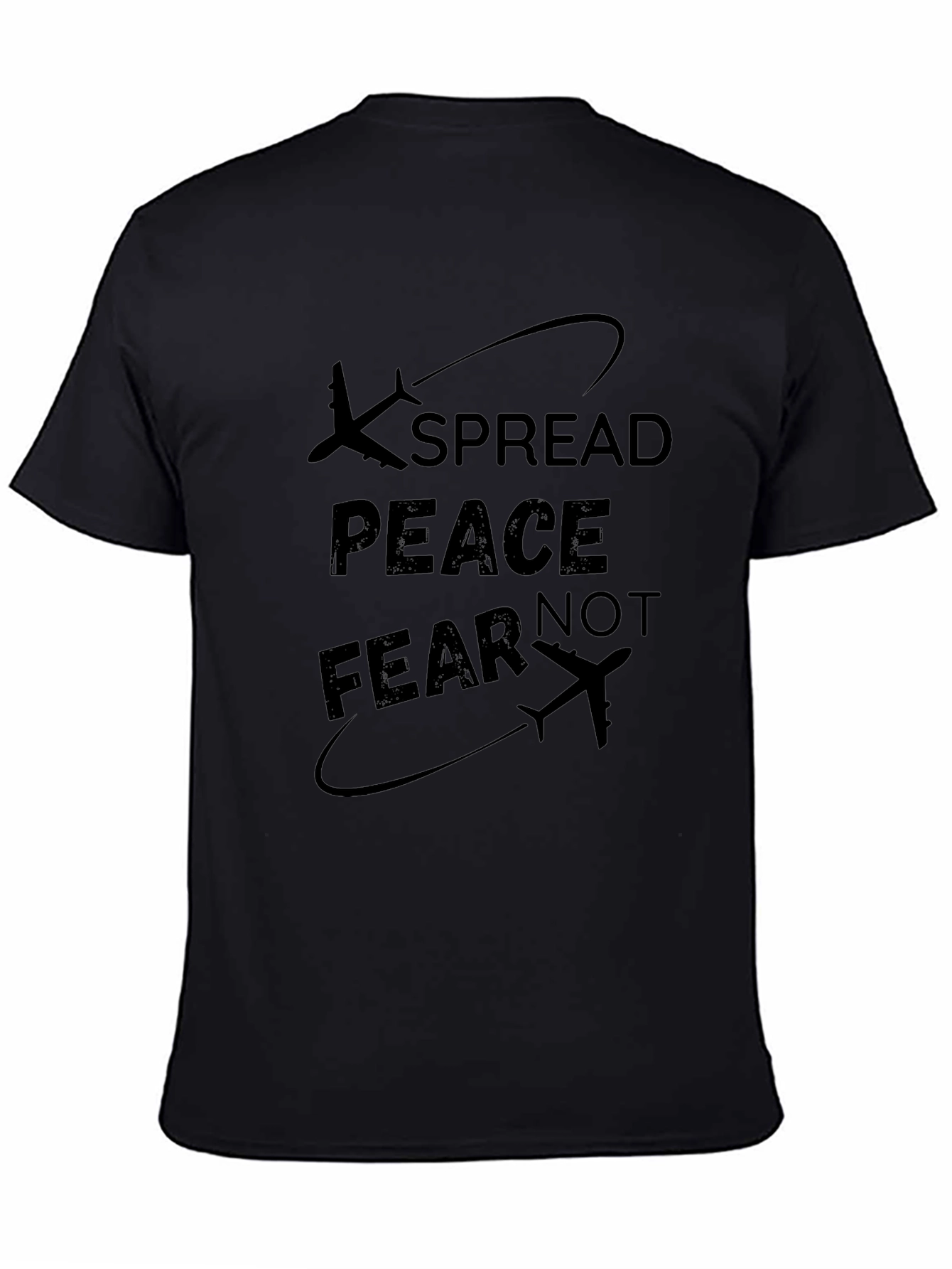 Spread Peace T-Shirt - Airplane Design