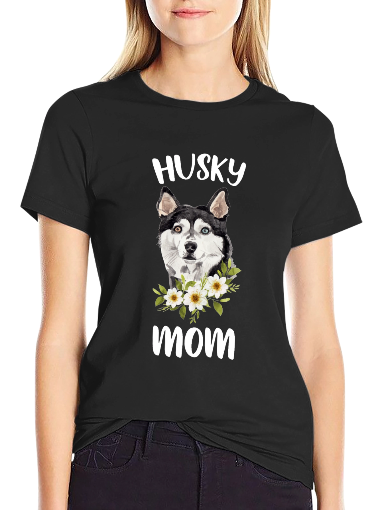 Husky Mom T-Shirt - Cute Dog Lover Tee