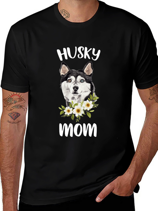 Husky Mom T-Shirt - Cute Dog Lover Tee