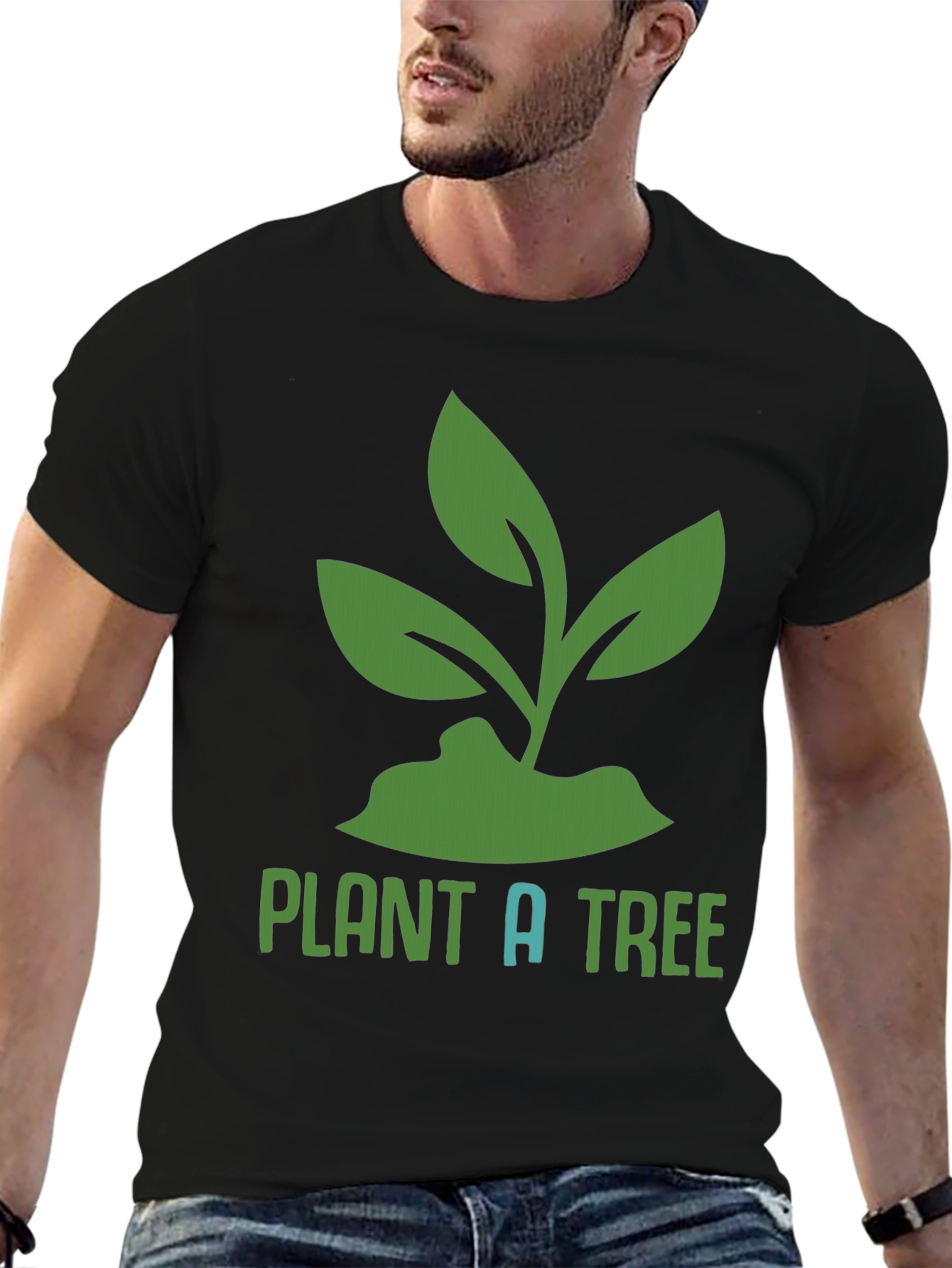 Plant a Tree Graphic Tee - Eco-Friendly T-Shirt