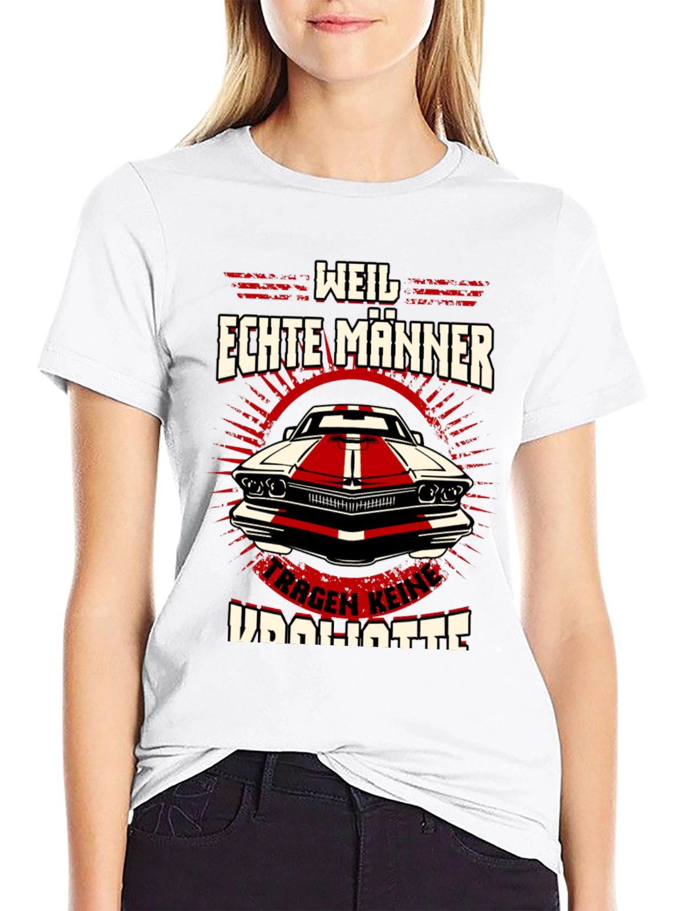 Weil Echte Männer Car T-Shirt
