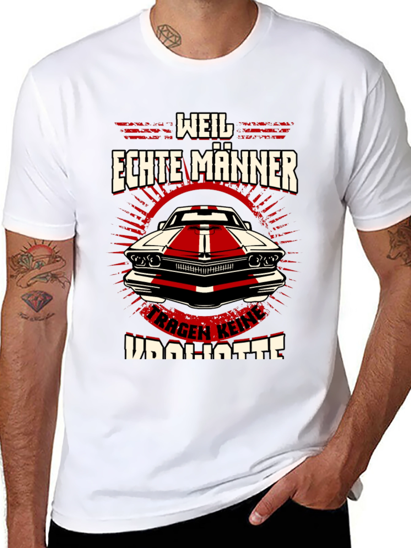 Weil Echte Männer Car T-Shirt