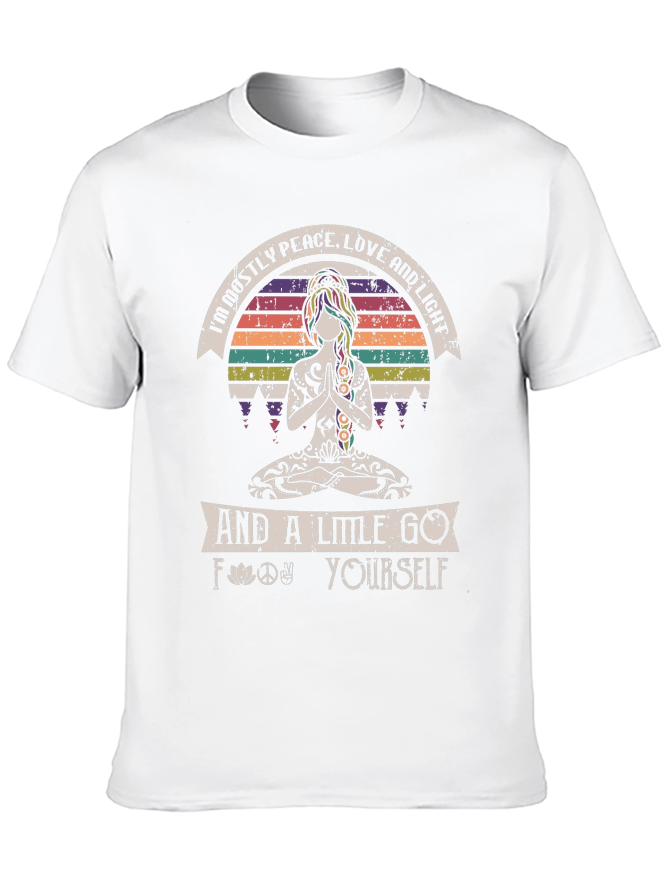 Peace Love and Light Graphic T-Shirt - Relaxed Fit