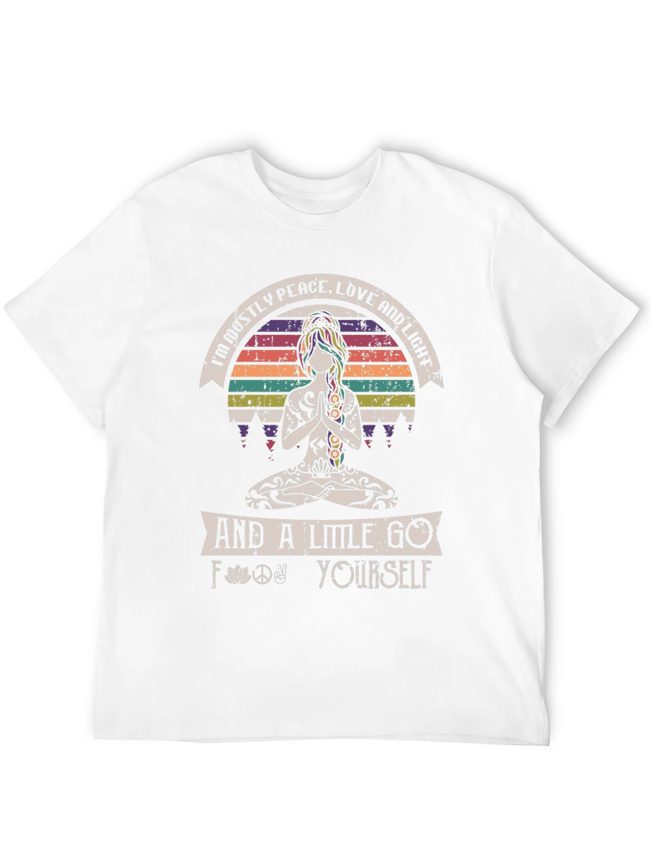 Peace Love and Light Graphic T-Shirt - Relaxed Fit