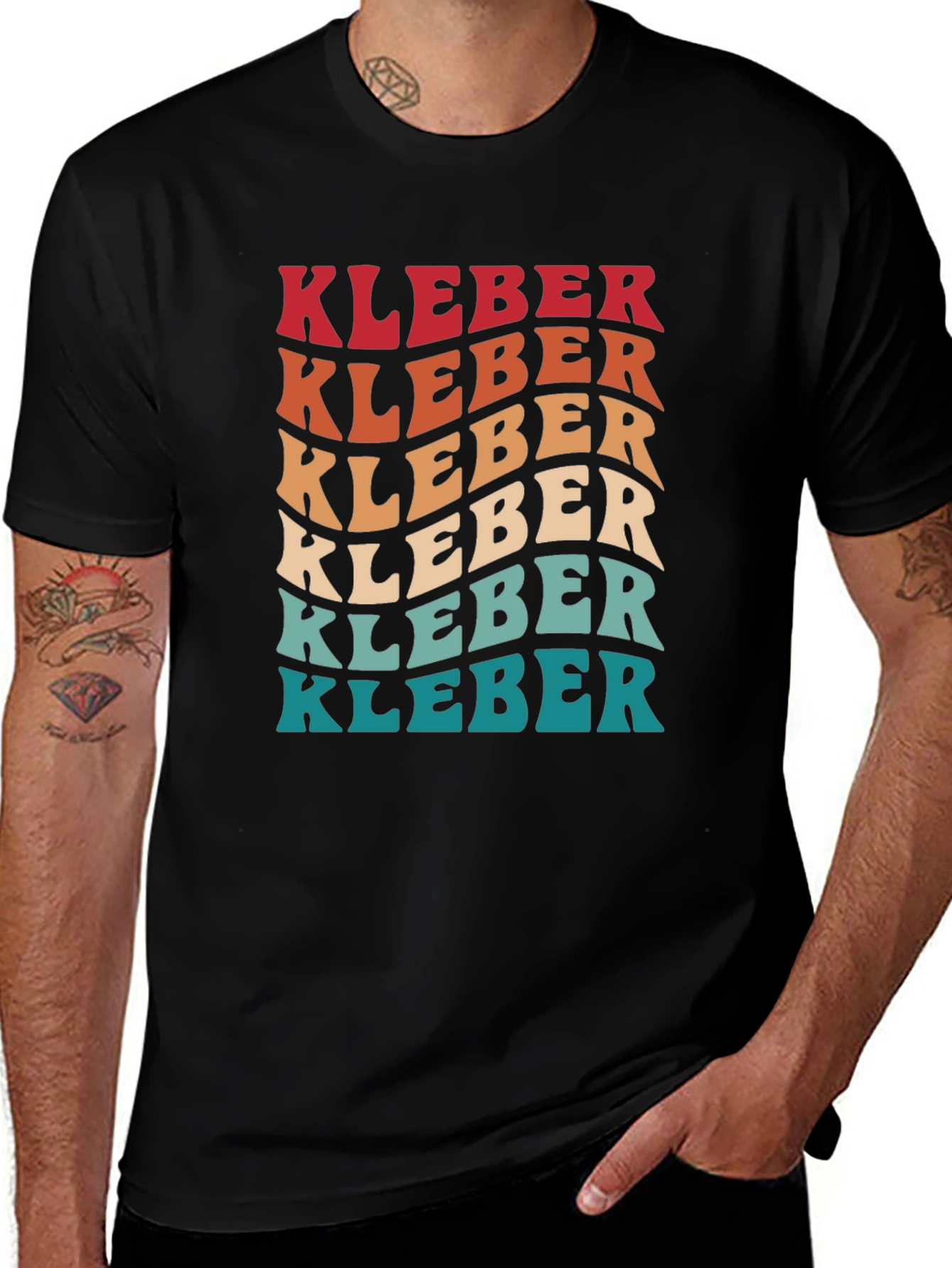 KLEBER Retro Graphic T-Shirt - Funky 70s Style