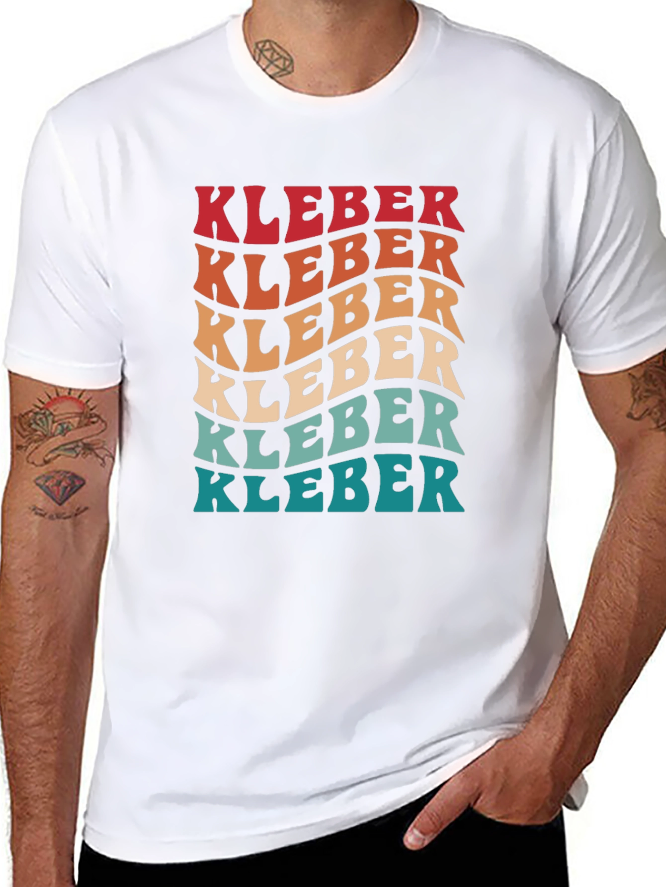 KLEBER Retro Graphic T-Shirt - Funky 70s Style