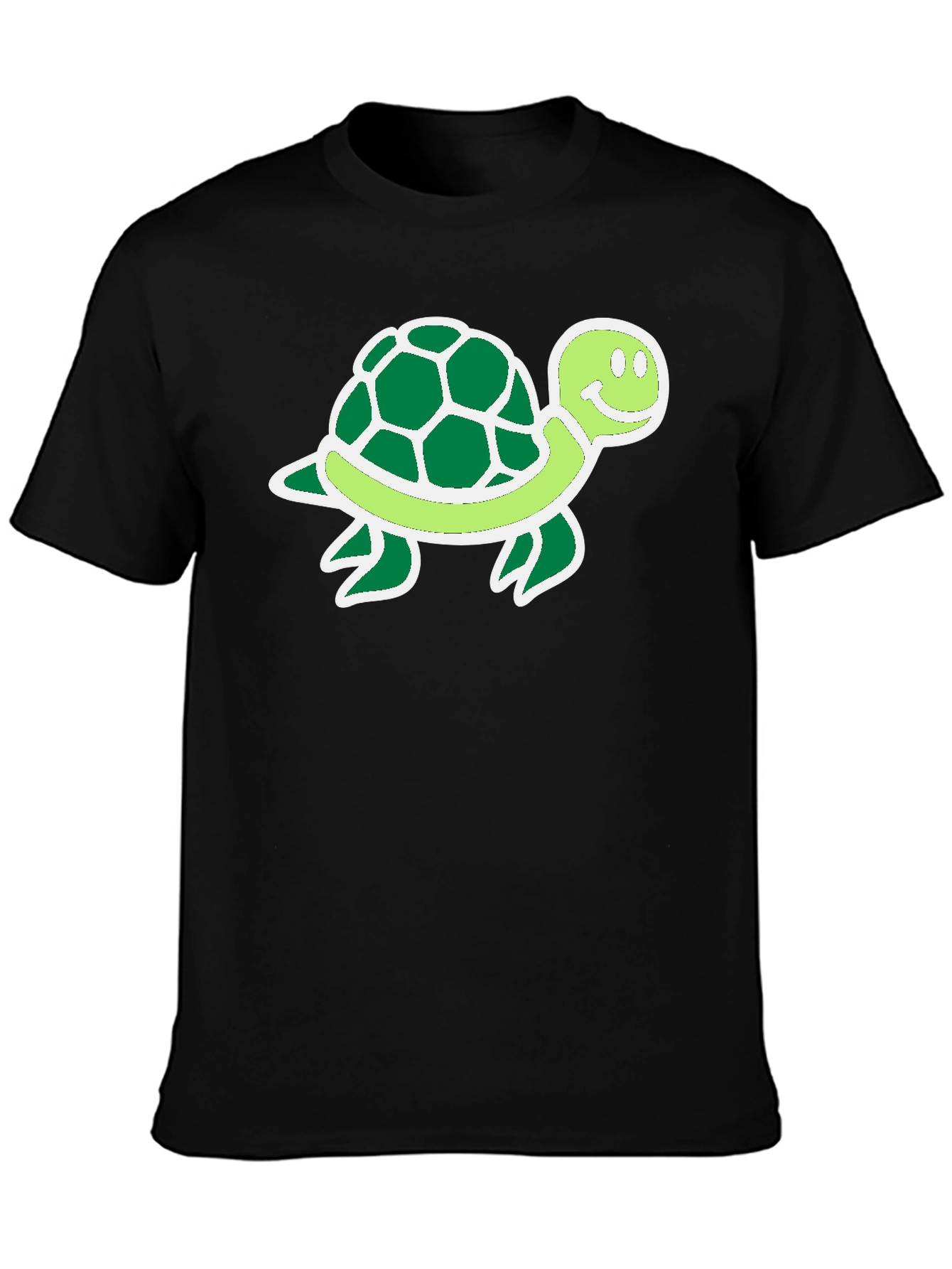 Cartoon Turtle Graphic T-Shirt