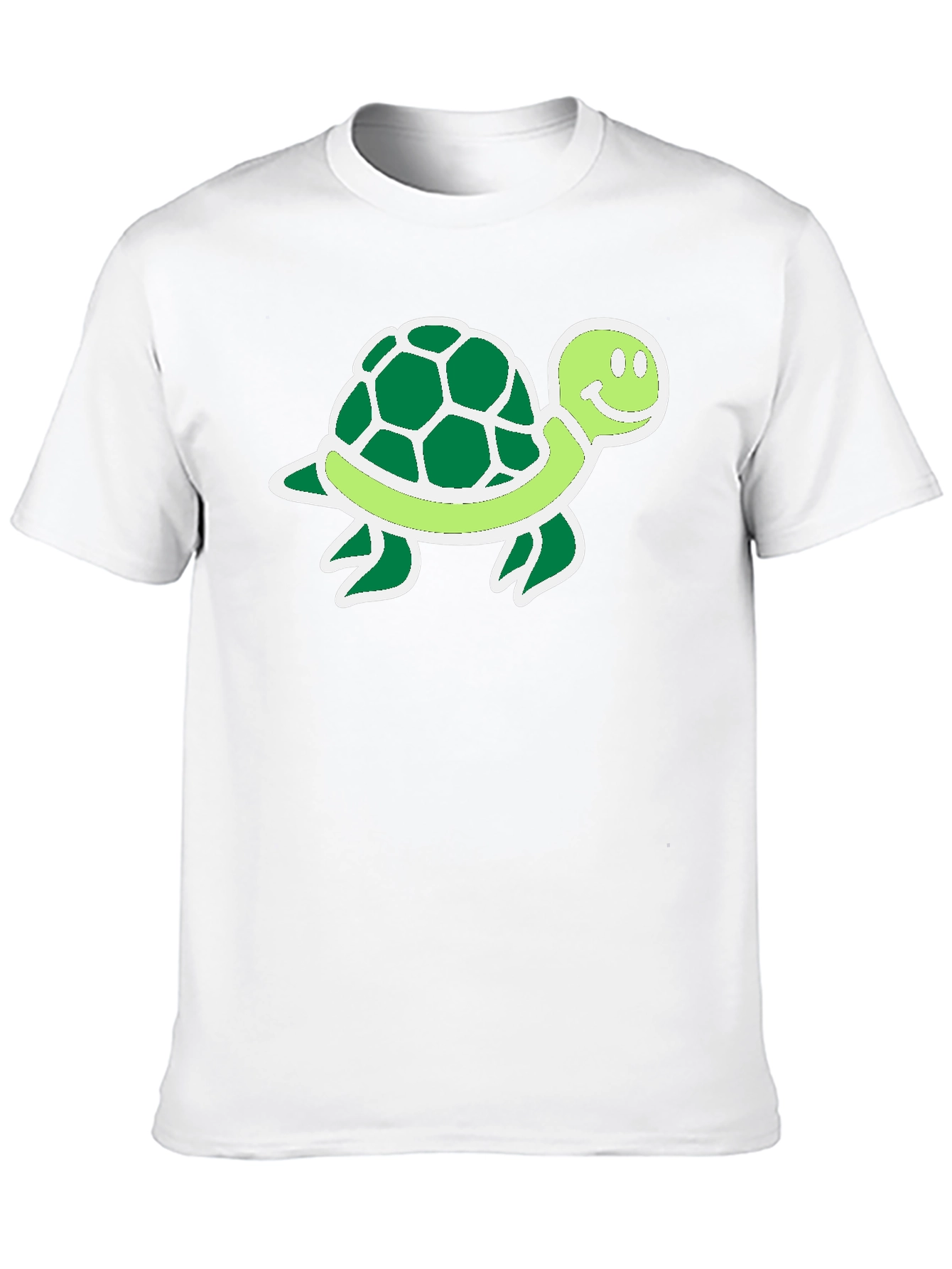 Cartoon Turtle Graphic T-Shirt