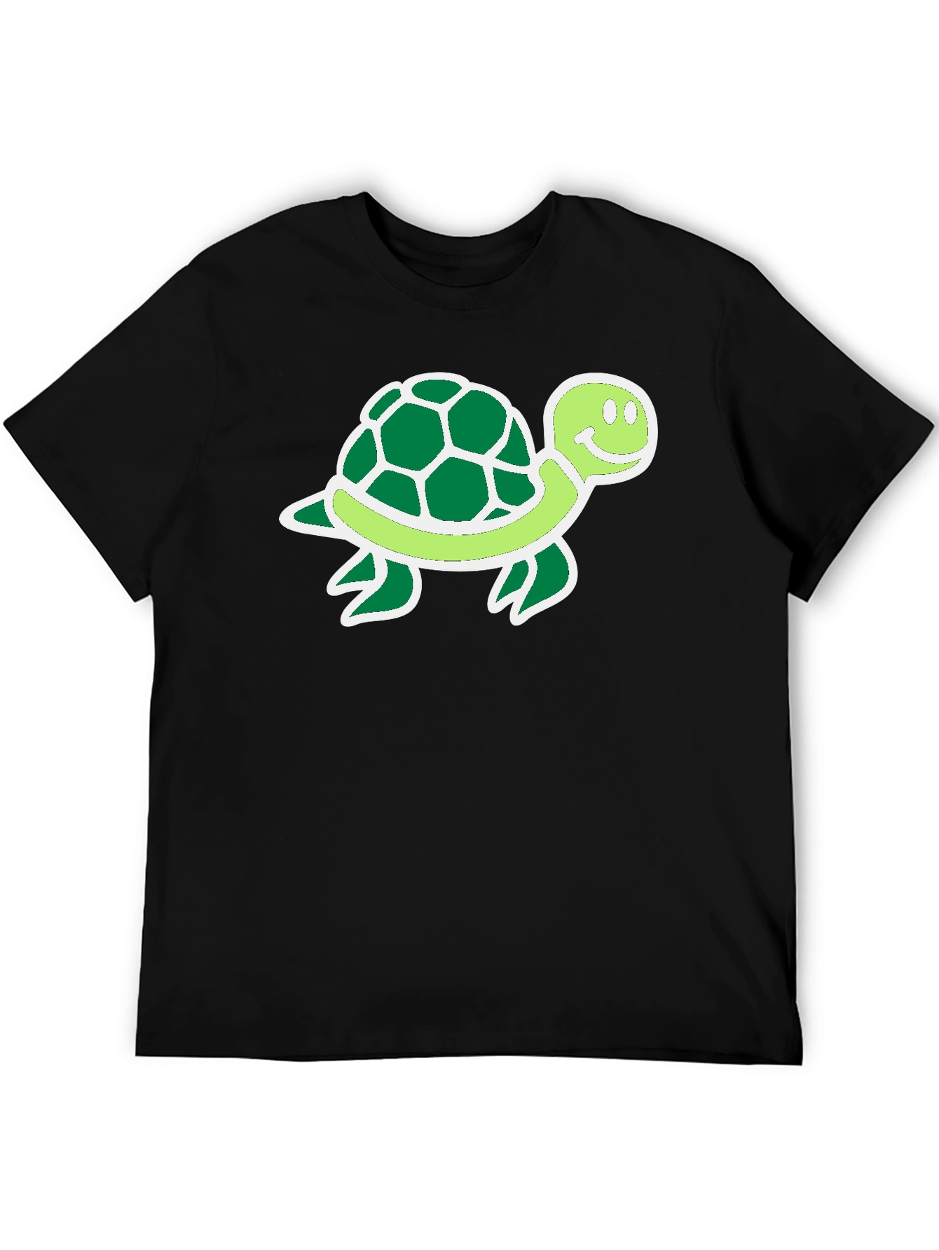 Cartoon Turtle Graphic T-Shirt