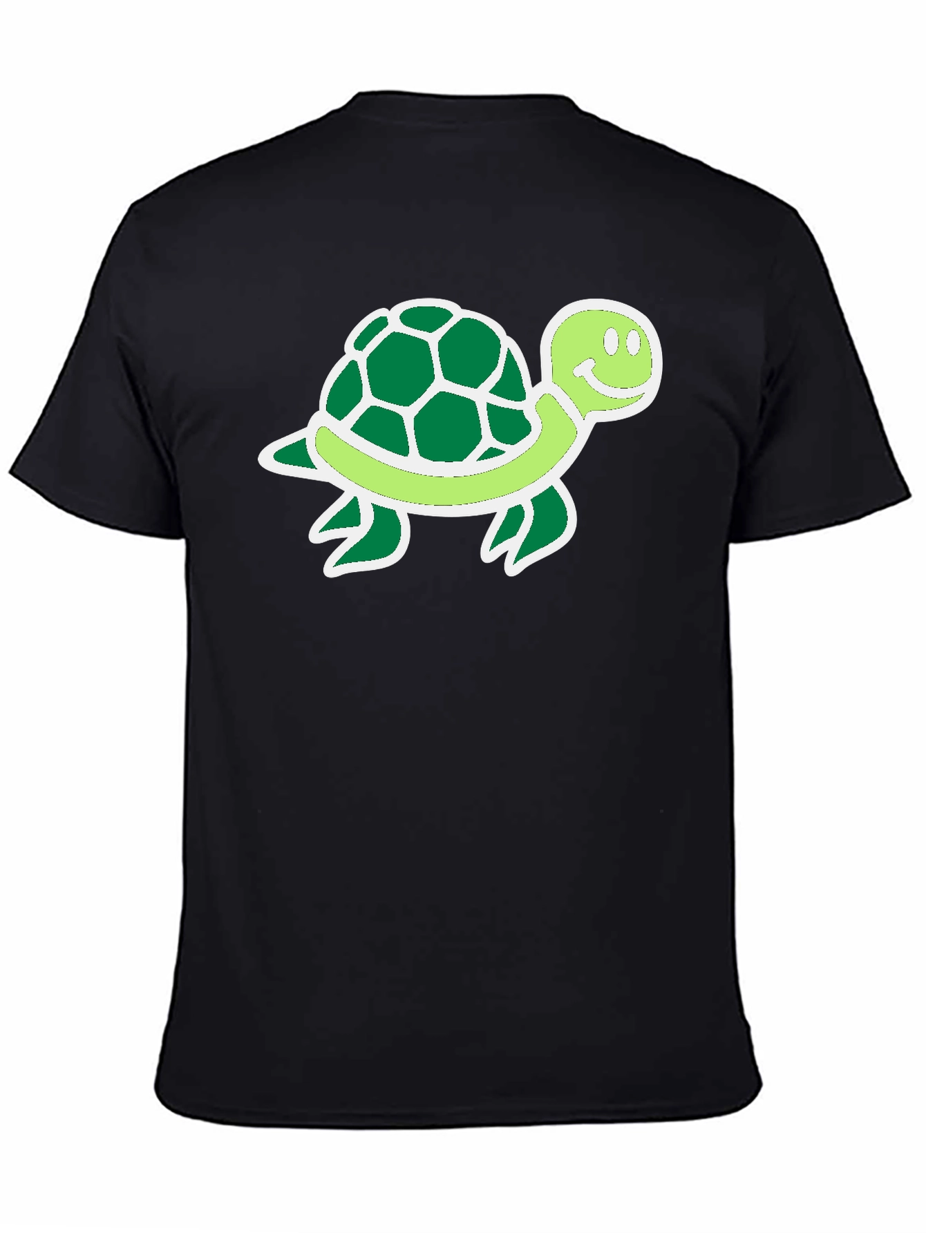 Cartoon Turtle Graphic T-Shirt