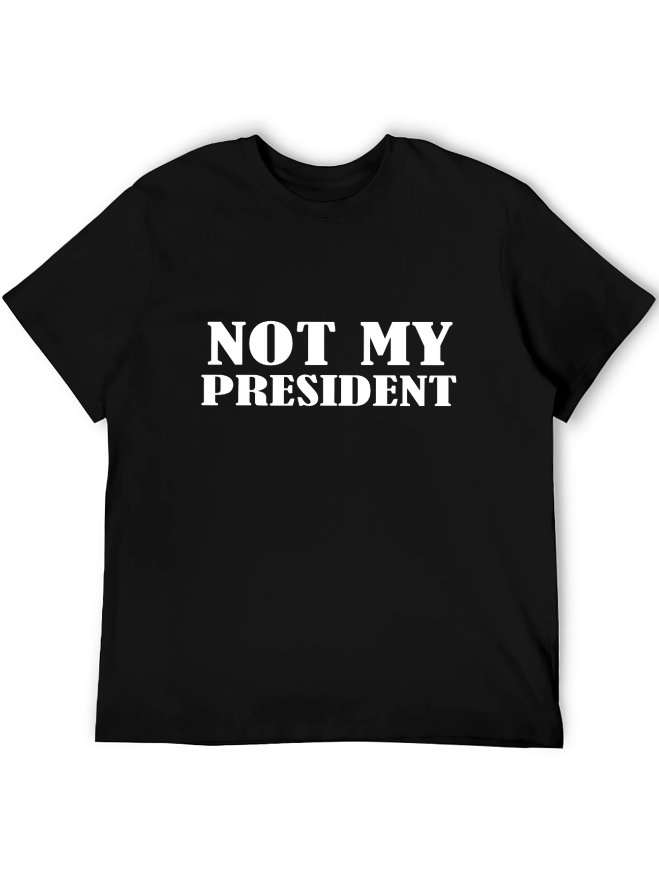 Not My President Graphic Tee - Black