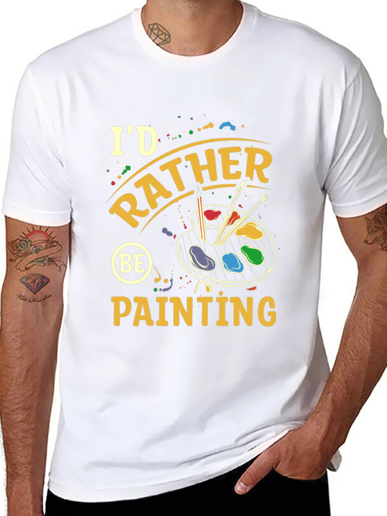 Id Rather Be Painting T-Shirt