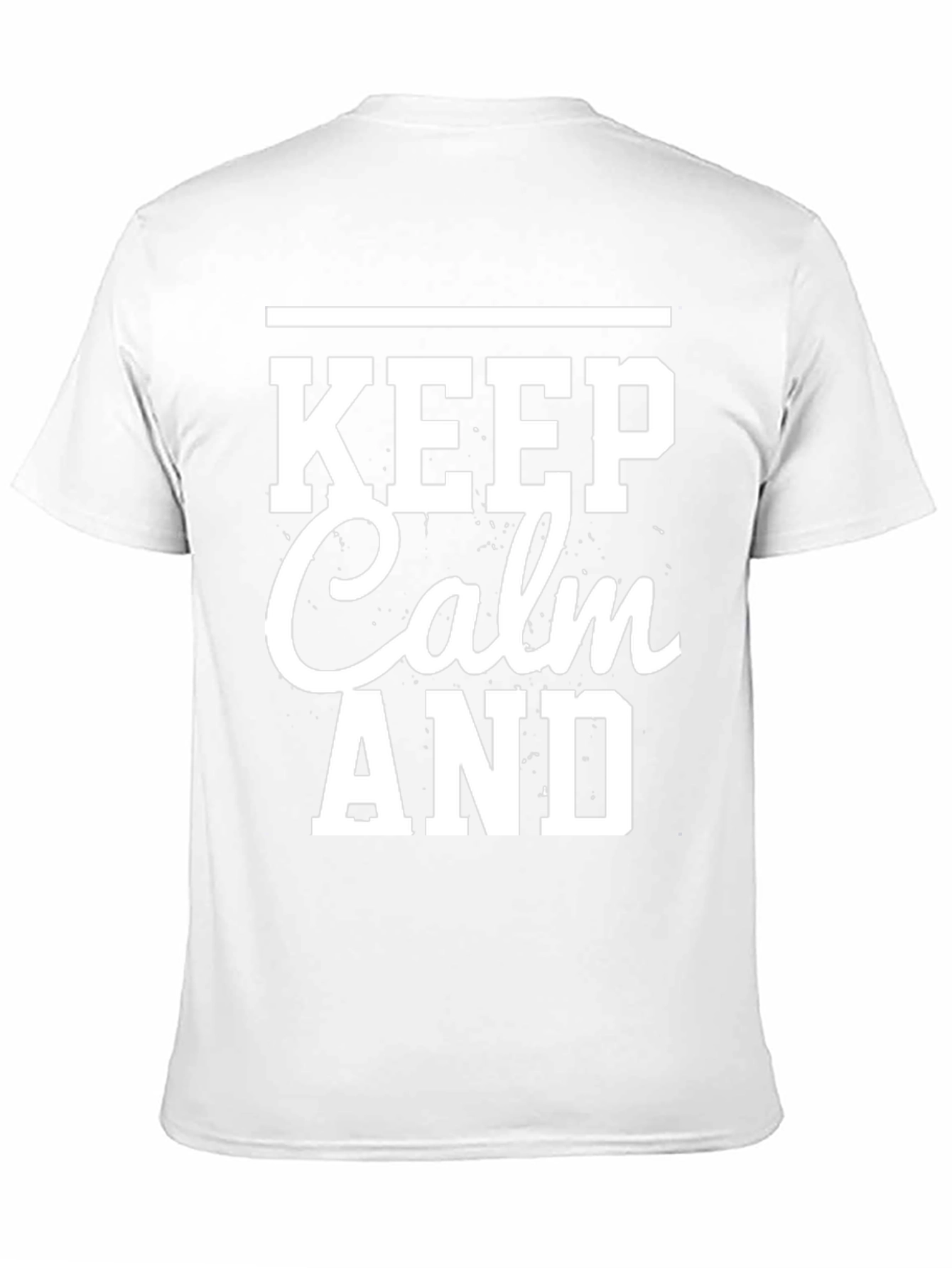 Keep Calm T-Shirt - Mens Black Graphic Tee