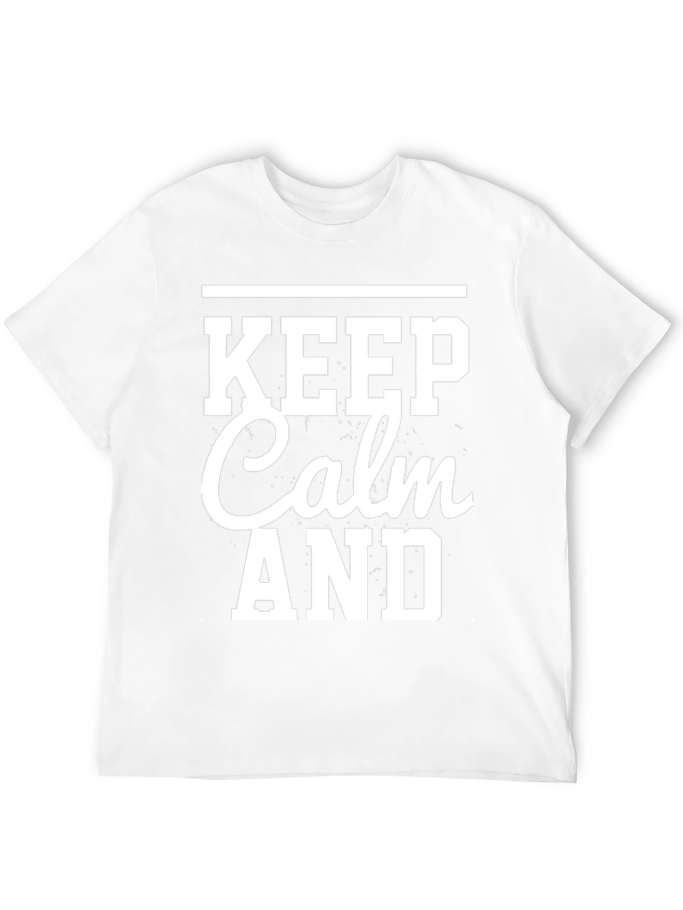 Keep Calm T-Shirt - Mens Black Graphic Tee