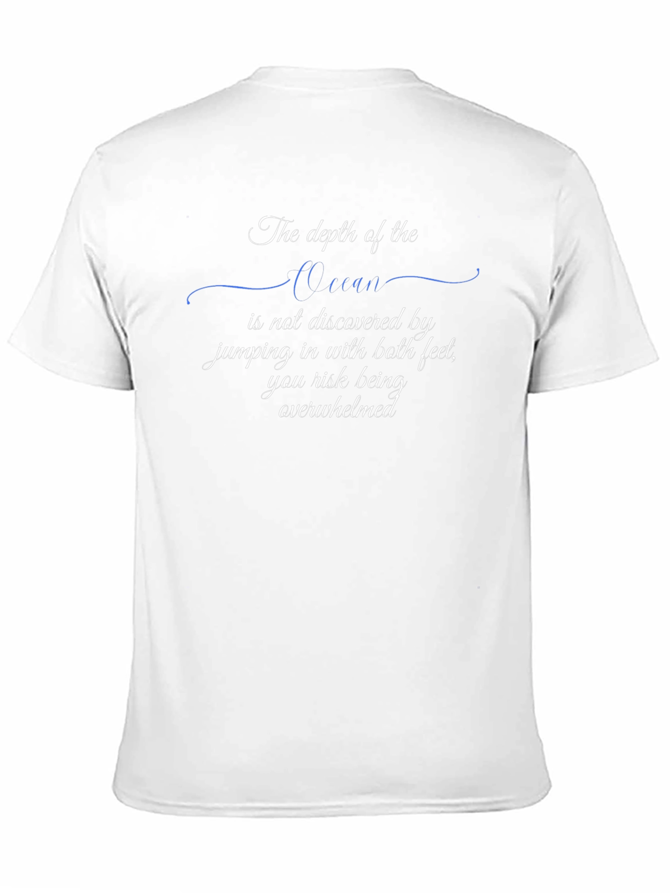Ocean Depth Graphic T-Shirt - Inspirational Quote Tee