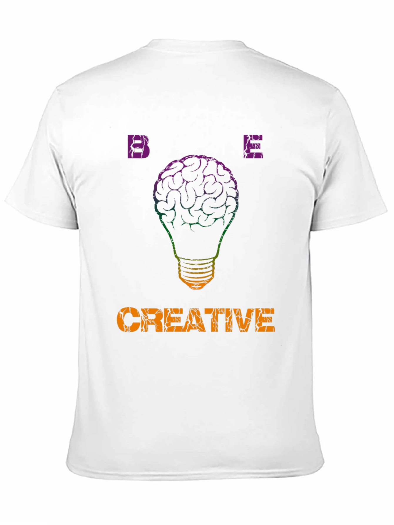 Be Creative T-Shirt - Brain Lightbulb Design