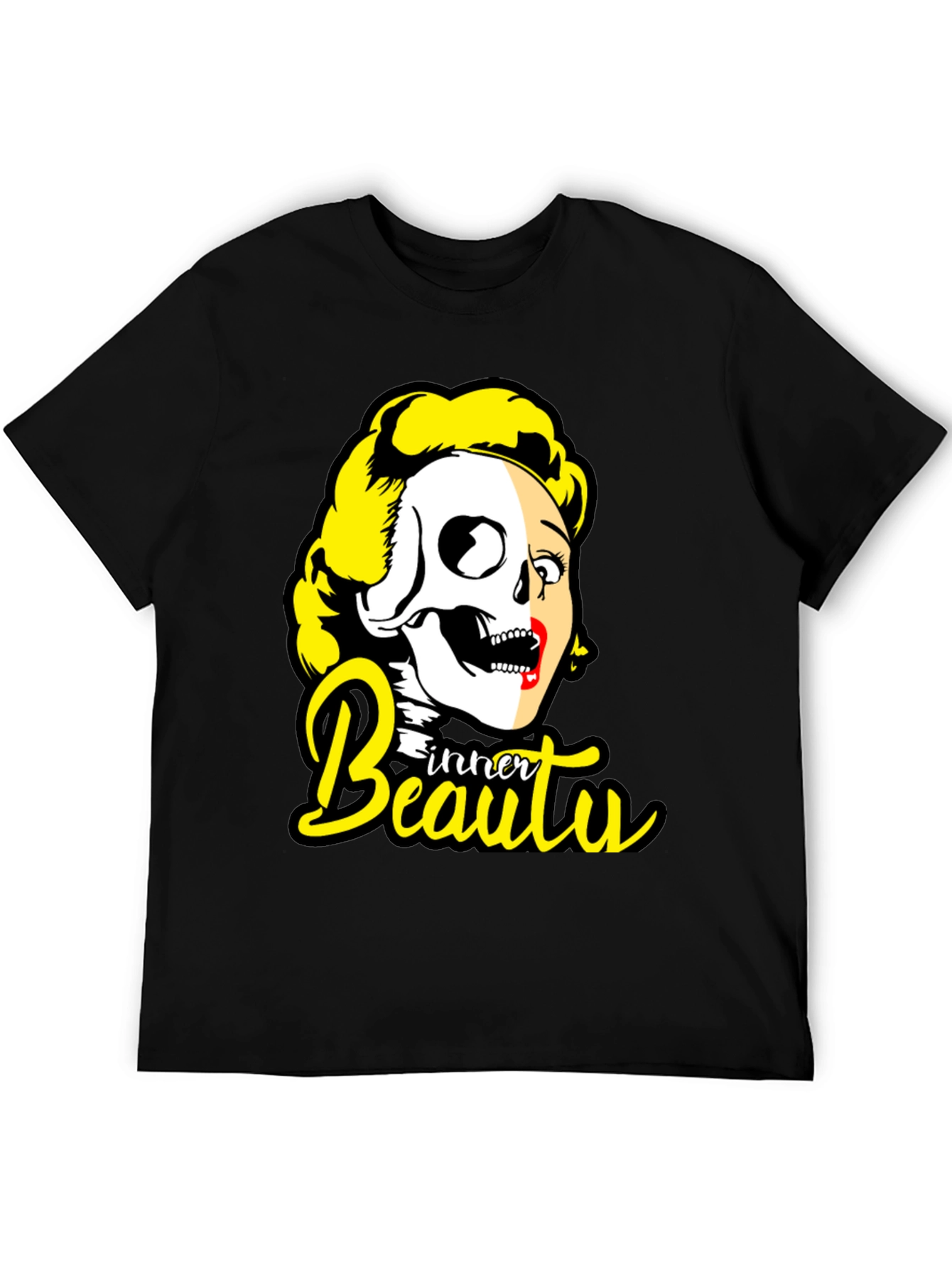 Inner Beauty Graphic Tee - Skull & Glamour