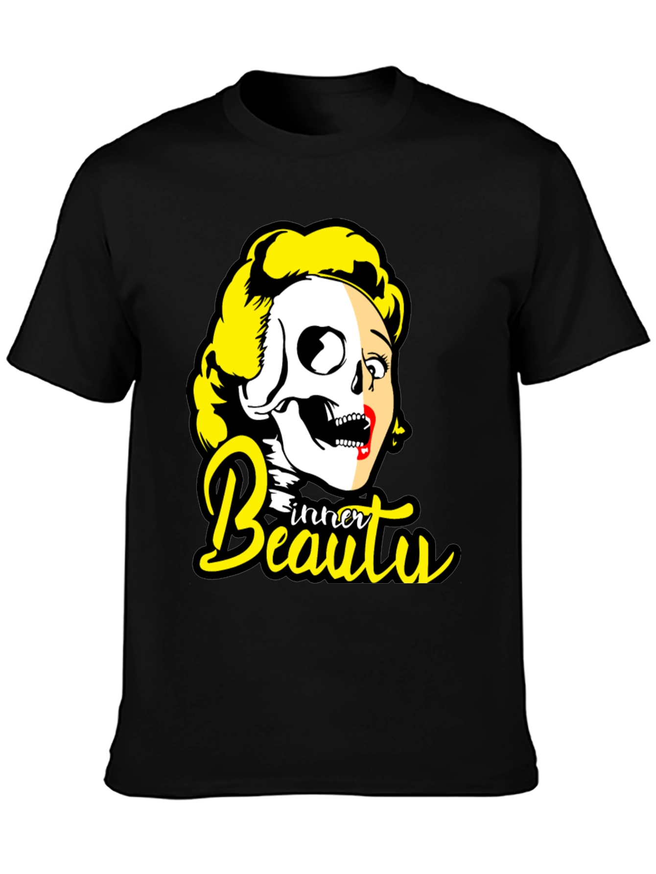 Inner Beauty Graphic Tee - Skull & Glamour