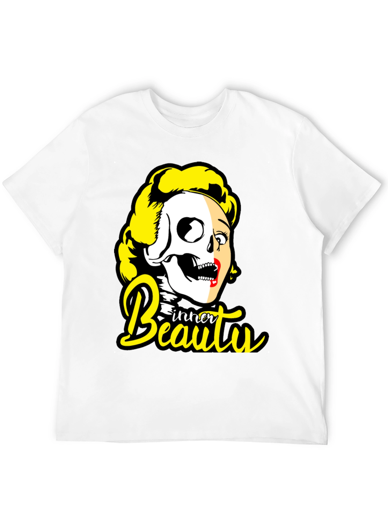 Inner Beauty Graphic Tee - Skull & Glamour