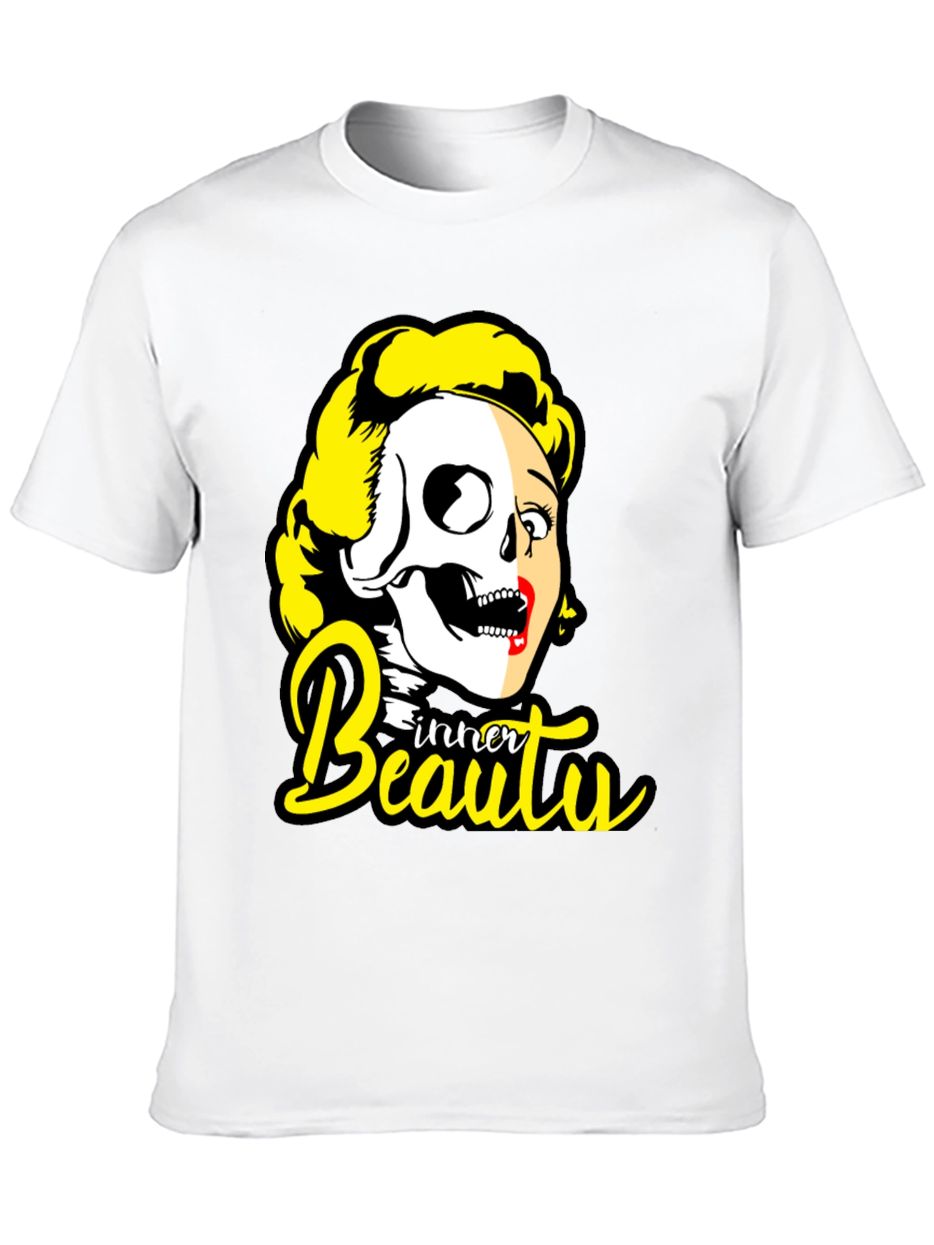 Inner Beauty Graphic Tee - Skull & Glamour