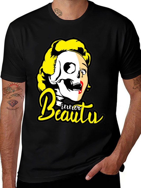 Inner Beauty Graphic Tee - Skull & Glamour