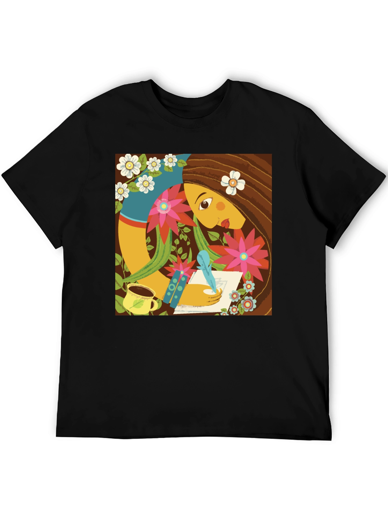 Artistic Woman Writing T-Shirt