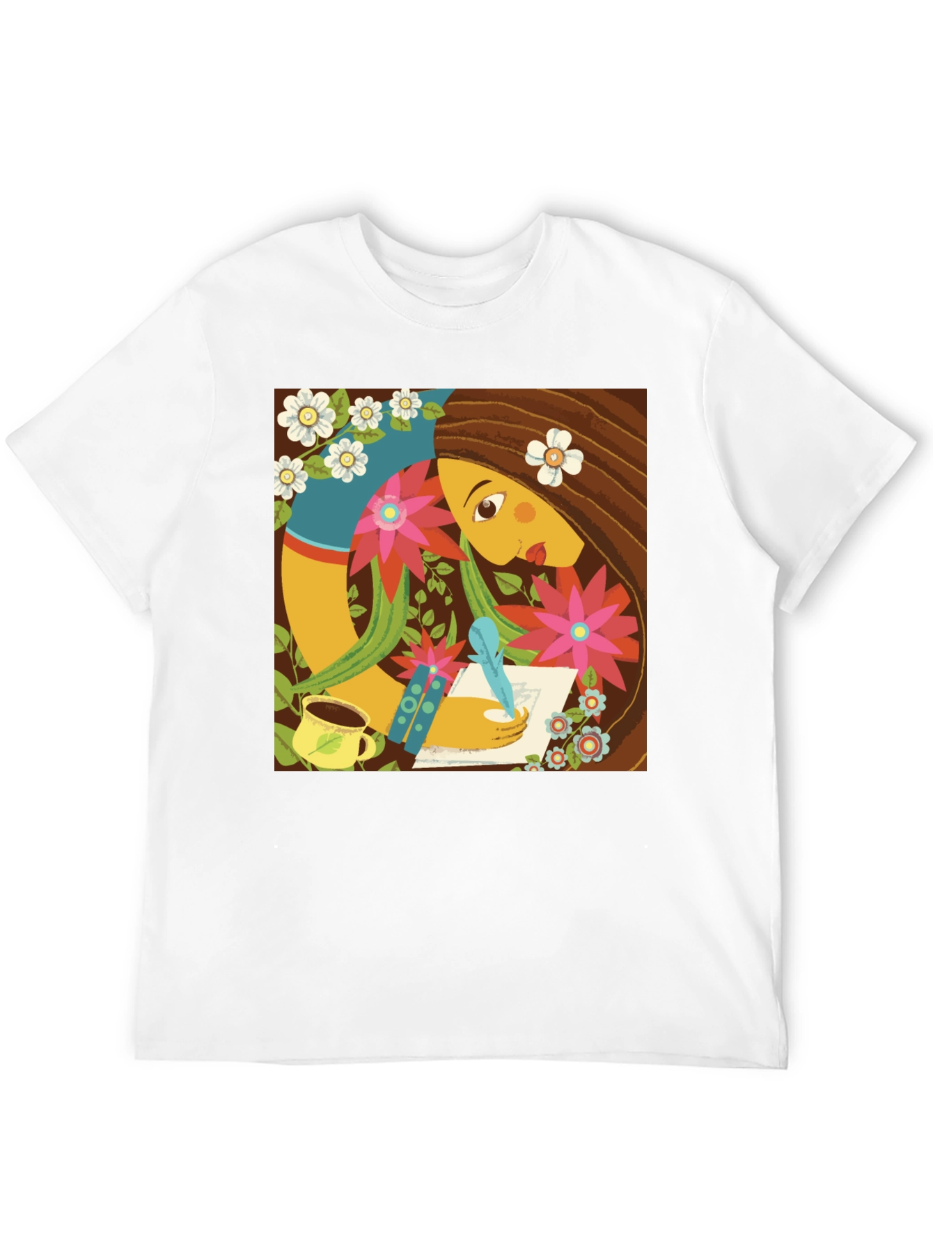 Artistic Woman Writing T-Shirt
